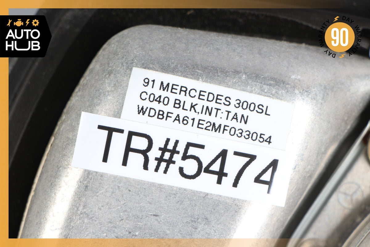 90-92 Mercedes R129 300SL 500SL Driver Steering Wheel Airbag Air Bag Black OEM - photo 12