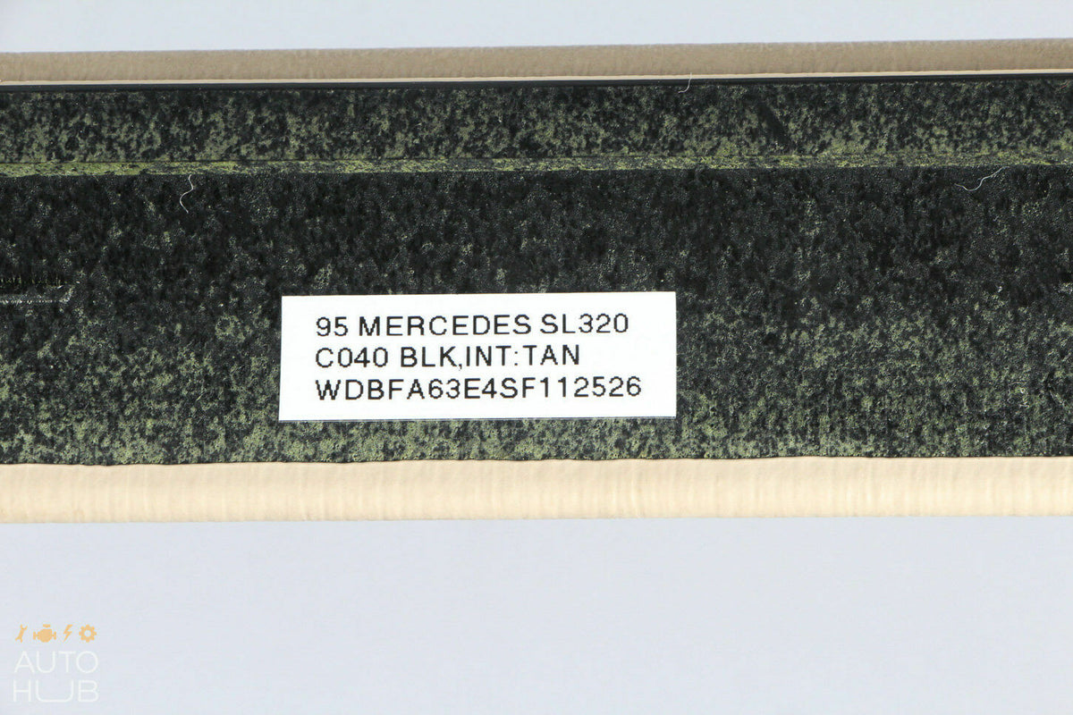 90-02 Mercedes R129 SL320 500SL SL600 Upper Center Console Trim Beige OEM - photo 12