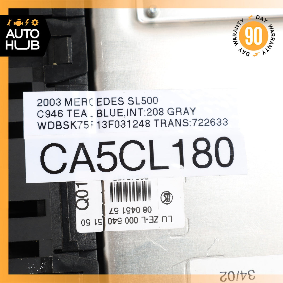 03-12 Mercedes R230 SL500 SL55 AMG Front Left SAM Fuse Box Control Module OEM - photo 11