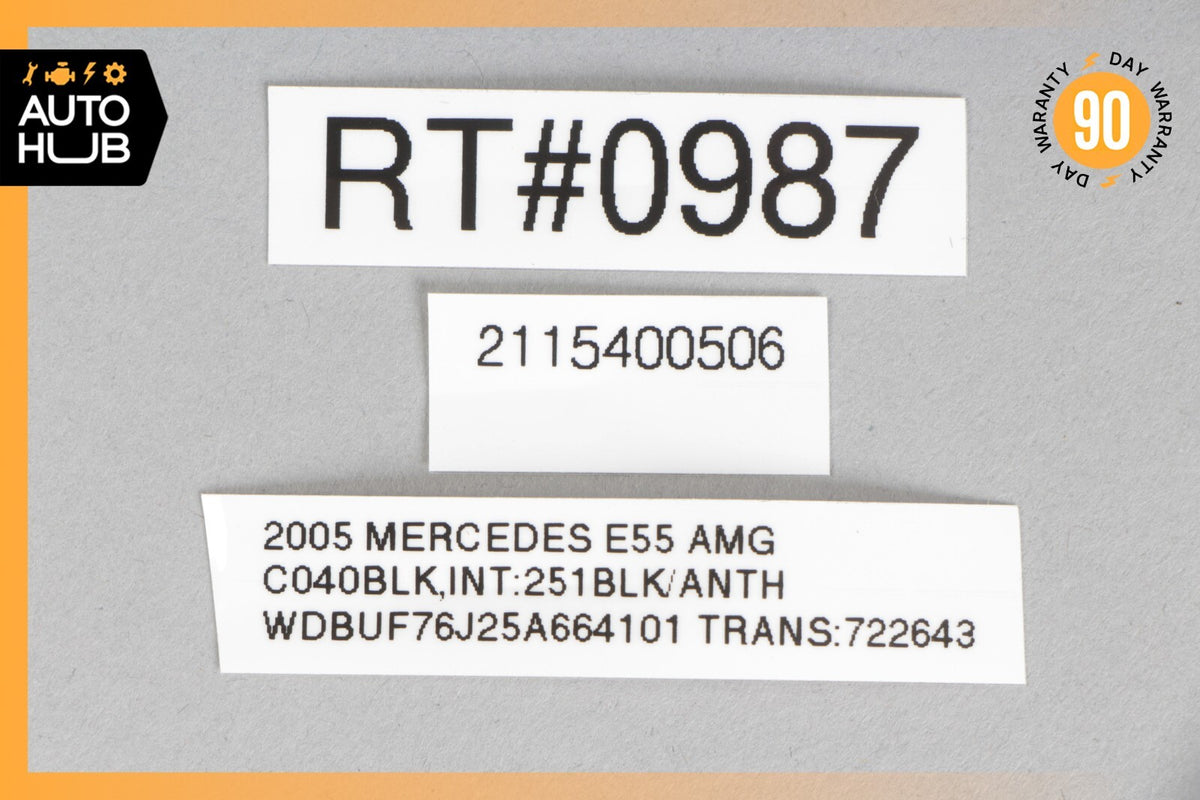 03-09 Mercedes W211 E55 E500 E320 Rear Right Door Wire Harness 2115400506 OEM - photo 8