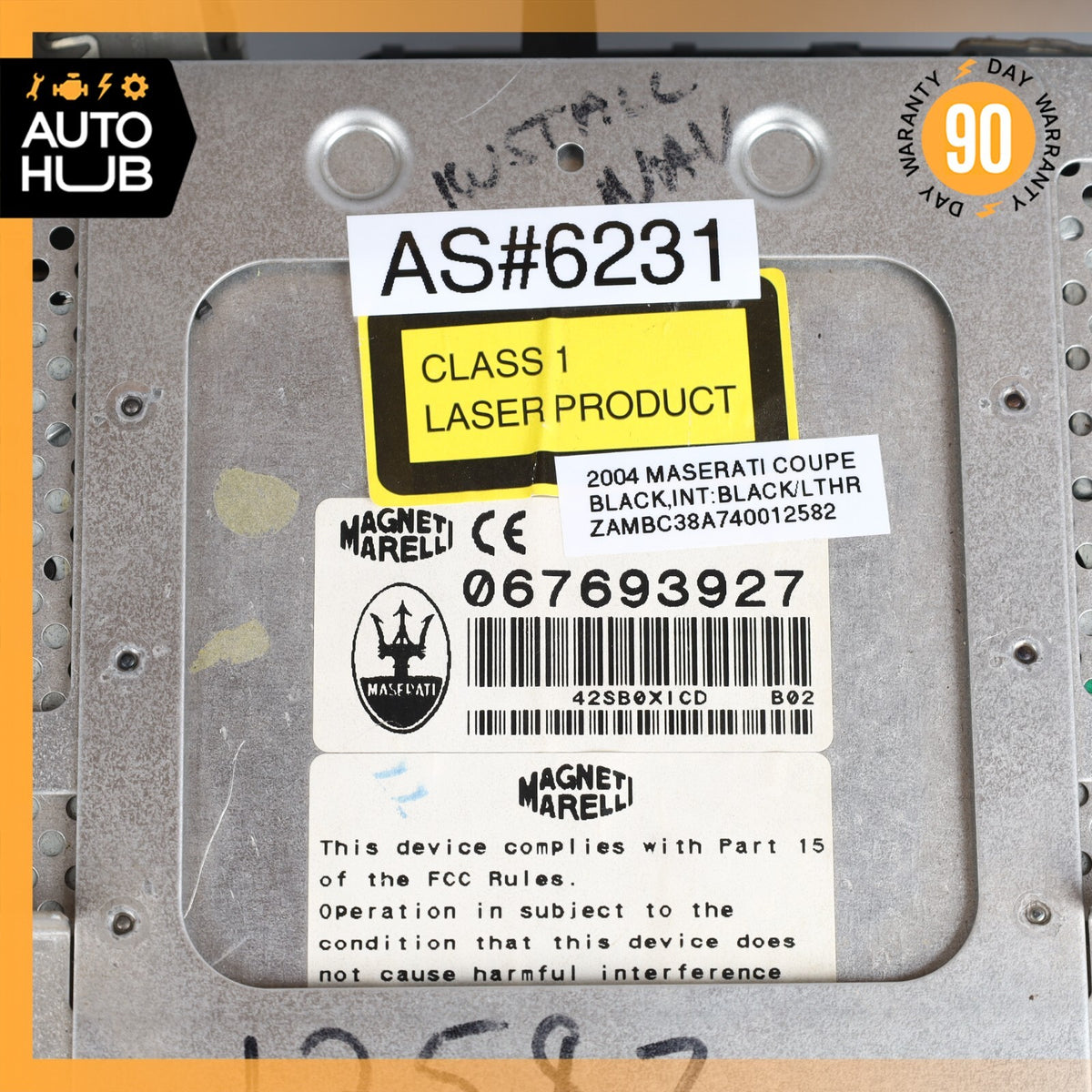 02-07 Maserati Coupe M138 4200 GT Cambiocorsa CD Audio Head Unit NIT Module OEM - photo 13