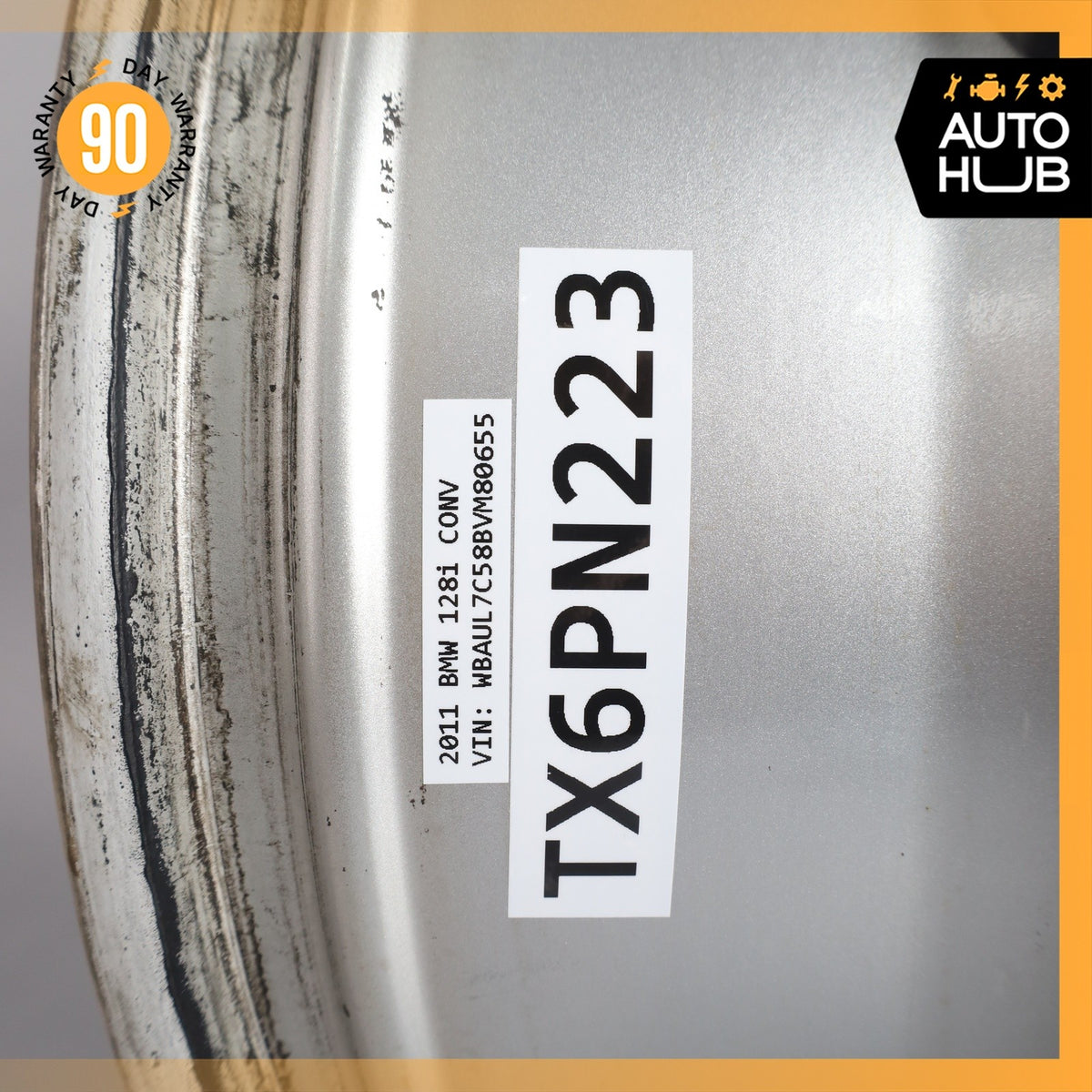 BMW E88 128i 135i 7 x 16 16" Style 360 Wheel Rim Silver 36116795207 OEM - photo 15