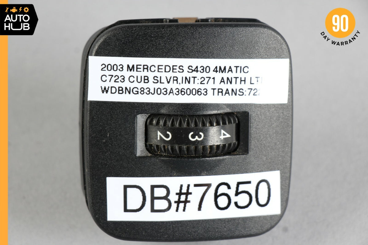 03-06 Mercedes W220 S430 S500 S55 Front Lumbar Control Switch 2208000878 OEM - photo 8