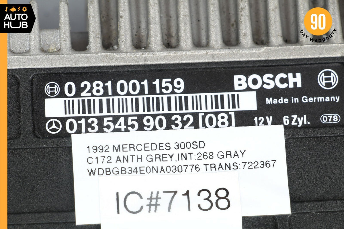 92-95 Mercedes W140 300SD ECU Turbo Diesel General GM Basic Control Module OEM - photo 8