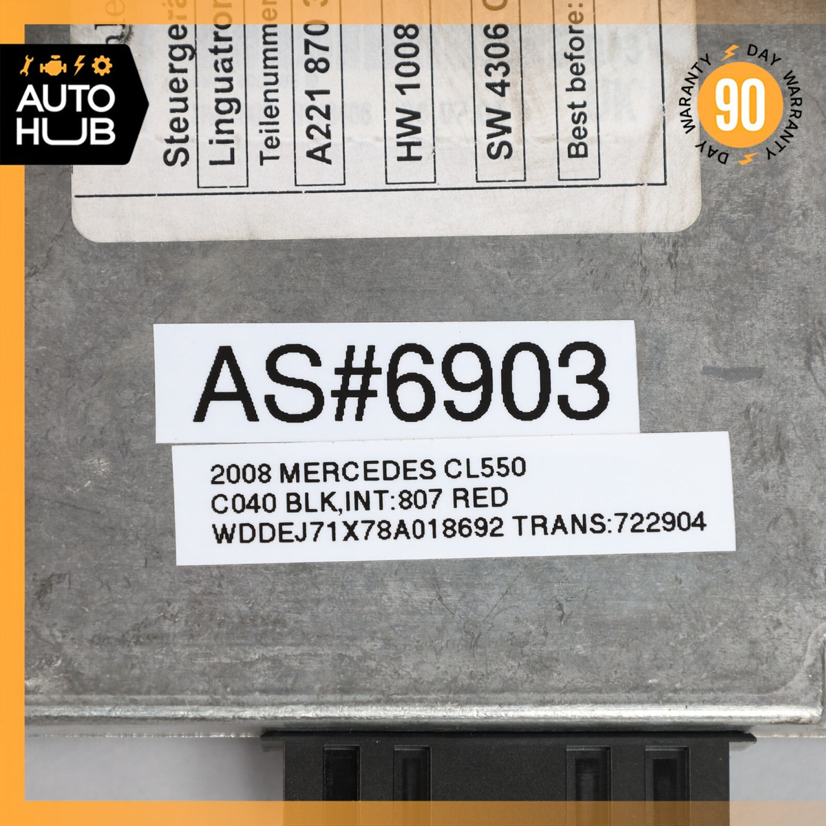 07-14 Mercedes W216 CL550 S350 Voice Language Communication Control Module OEM - photo 8