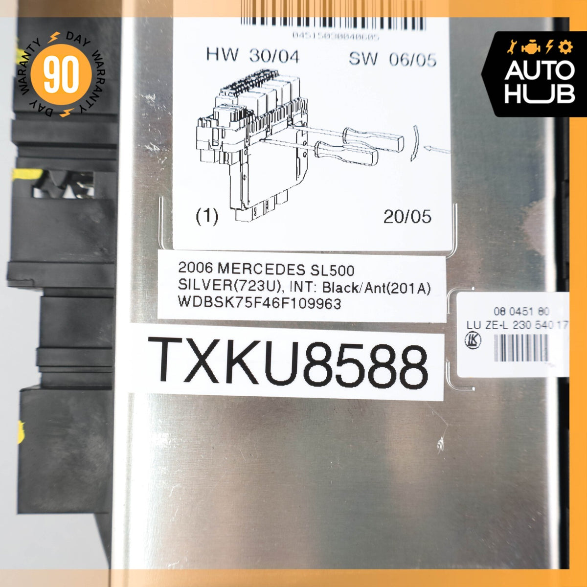 03-12 Mercedes R230 SL500 SL55 AMG Front Left SAM Fuse Box Control Module OEM - photo 9