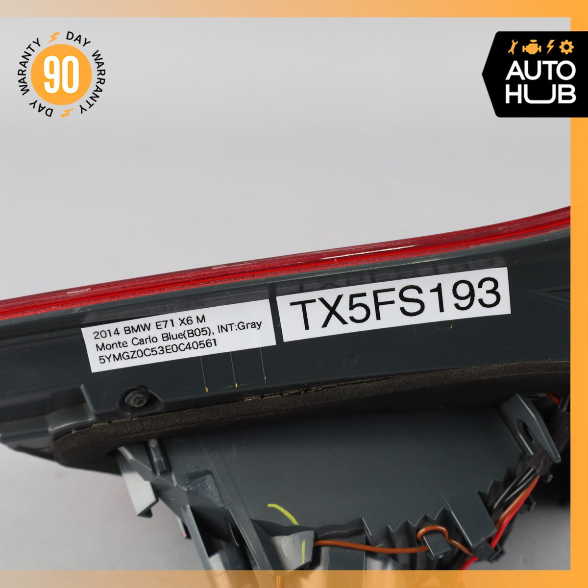 BMW E71 X6M Left Side Inner Tail Light Lamp 63217295005 OEM 62k - photo 19