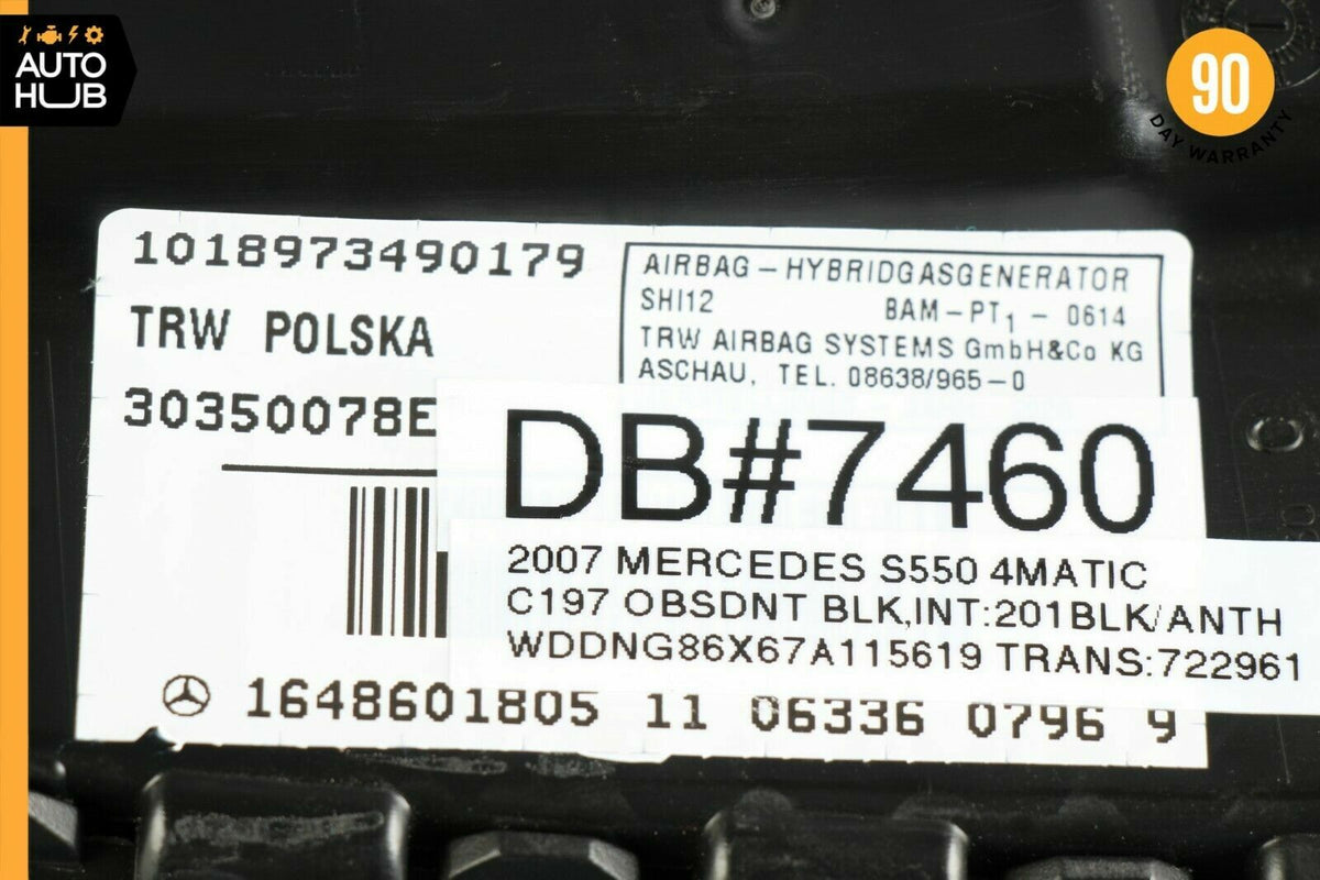 Mercedes W221 S550 CL550 R350 Front Right Passenger Side Seat Airbag SRS OEM - photo 8