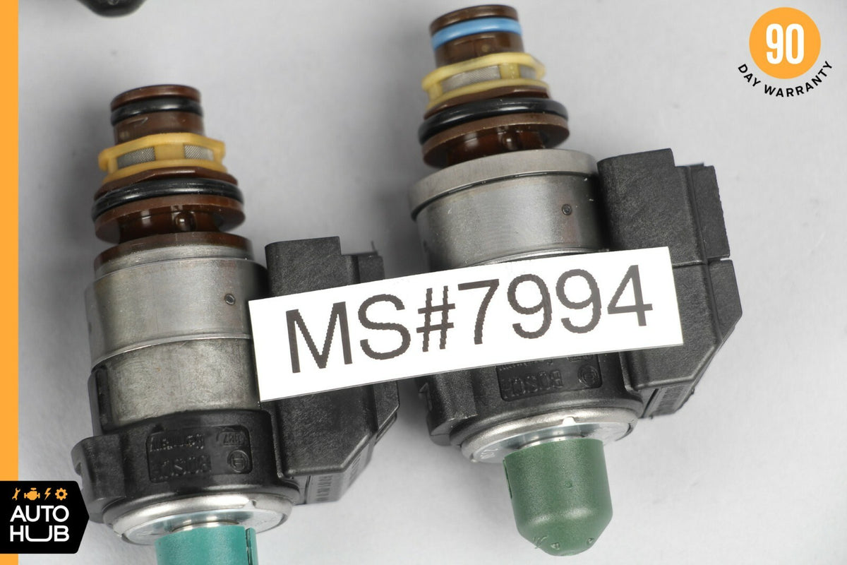 Mercedes S500 CL550 722.9 Transmission Solenoid Valve Blue & Black Caps Set of 8 - photo 12