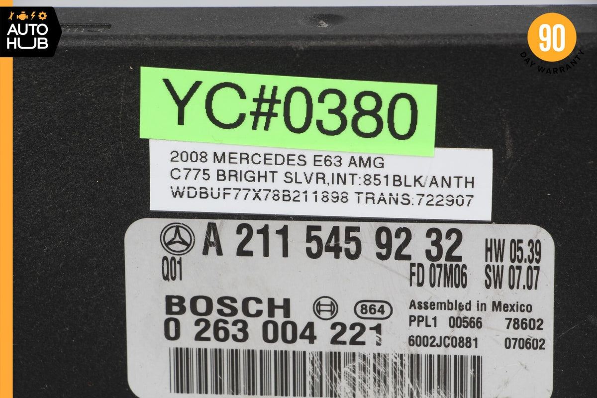 07-08 Mercedes W211 E63 E320 E550 Parking Distance Control Module 2115459232 OEM - photo 8
