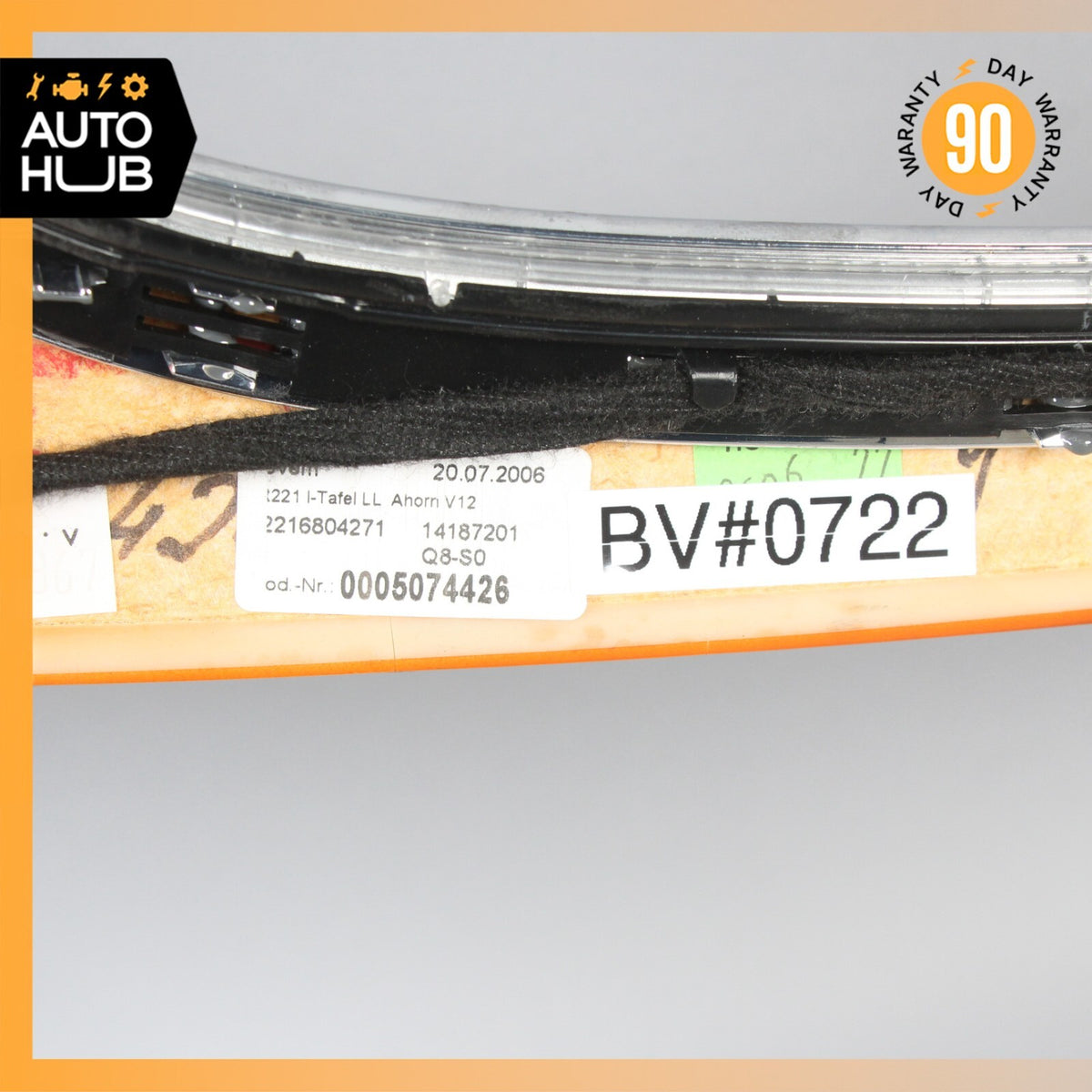 07-13 Mercedes W221 S600 S65 AMG V12 Dashboard Center Trim Bezel Designo OEM - photo 12