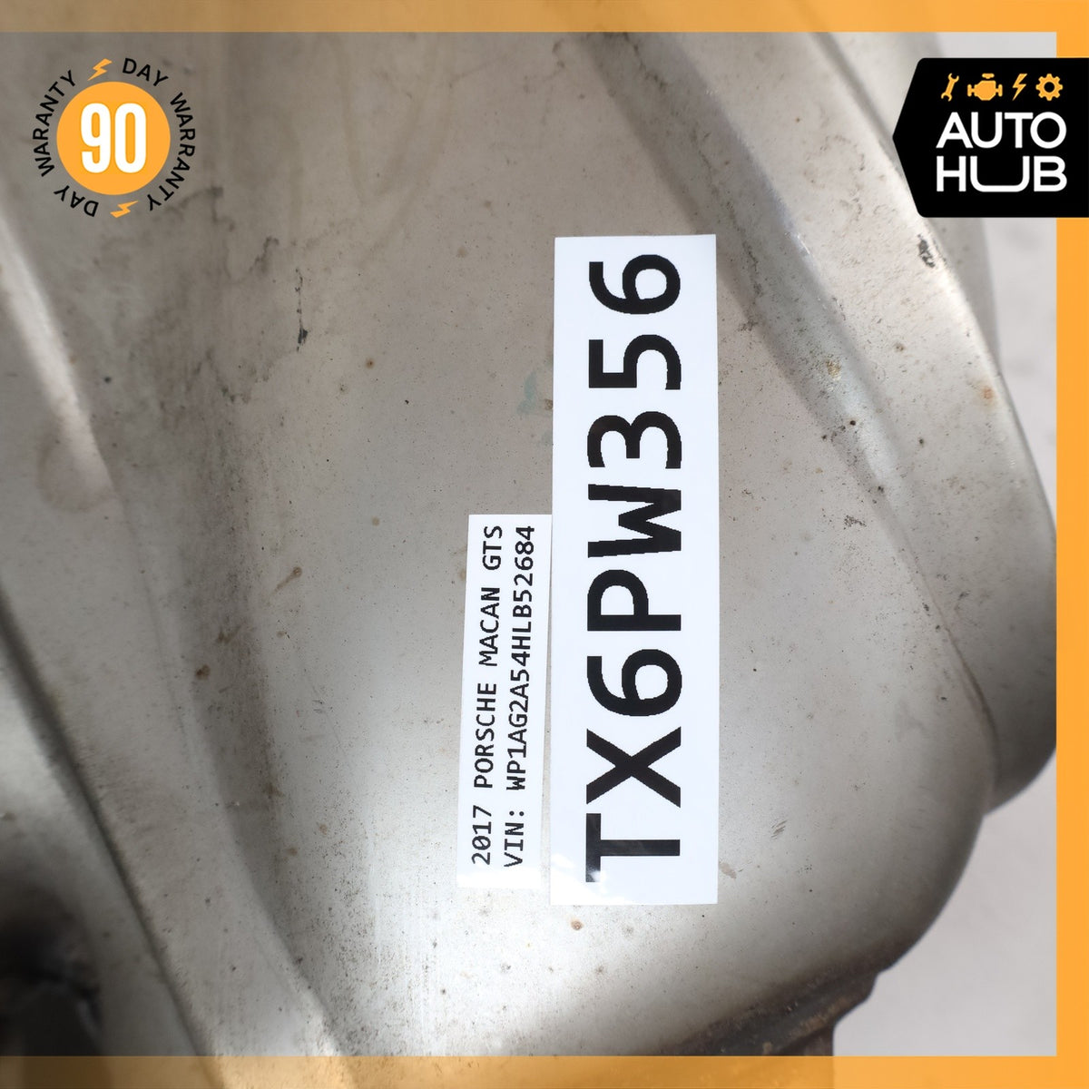 15-18 Porsche Macan 95B GTS Sport Left Side Exhaust Muffler w/ Valves OEM 46k - photo 11