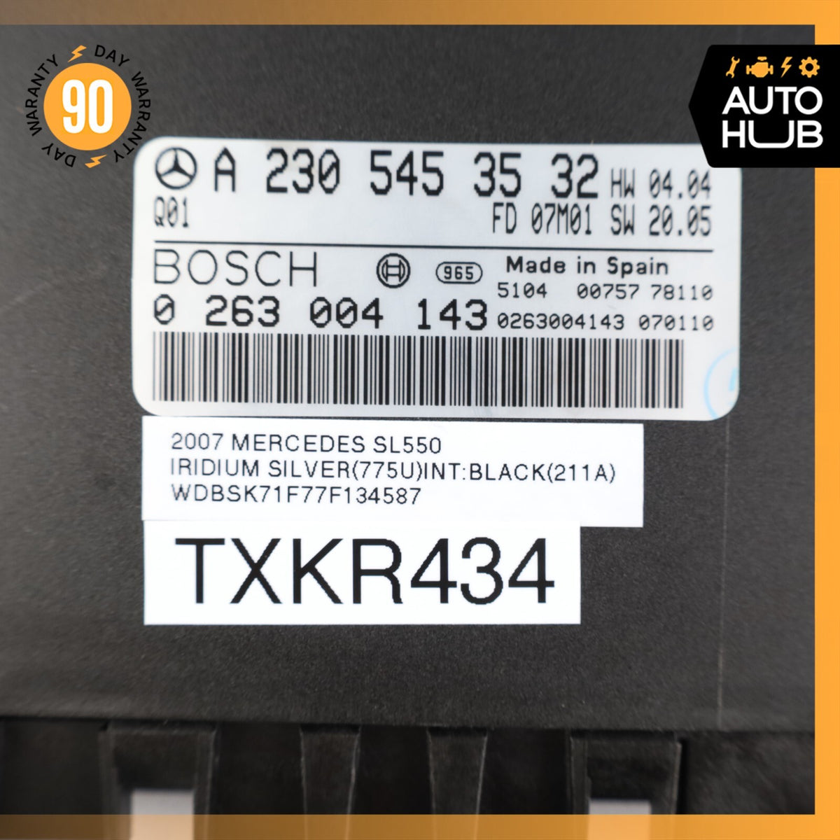 07-08 Mercedes R230 SL550 SL55 AMG Parktronic Park Assist Control Module OEM - photo 8