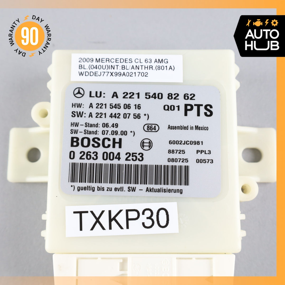 07-09 Mercedes W216 CL63 Parking Back Up Reverse Distance Control Module OEM - photo 7