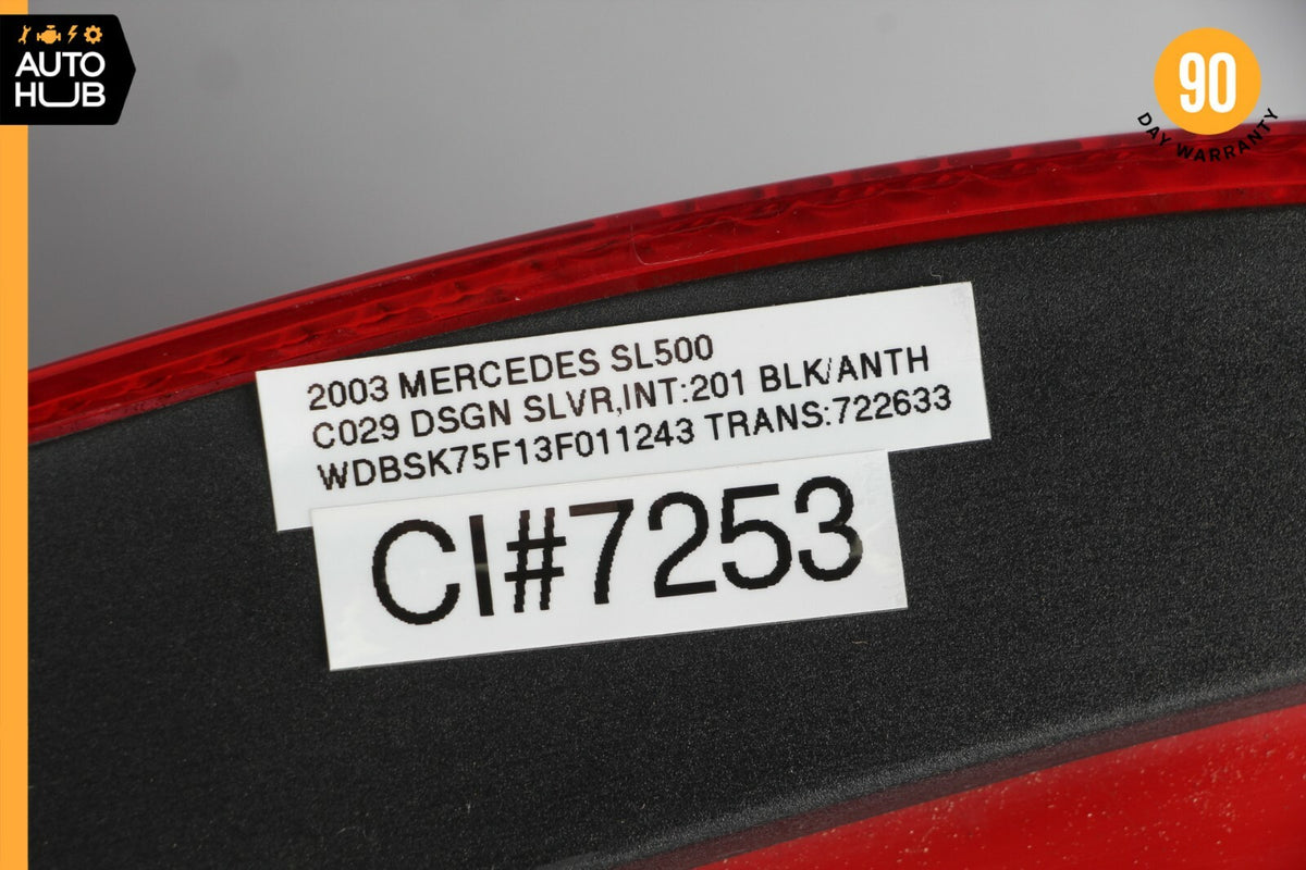 03-06 Mercedes R230 SL500 SL600 Tail Light Tail Lamp Rear Left Driver Side OEM - photo 13