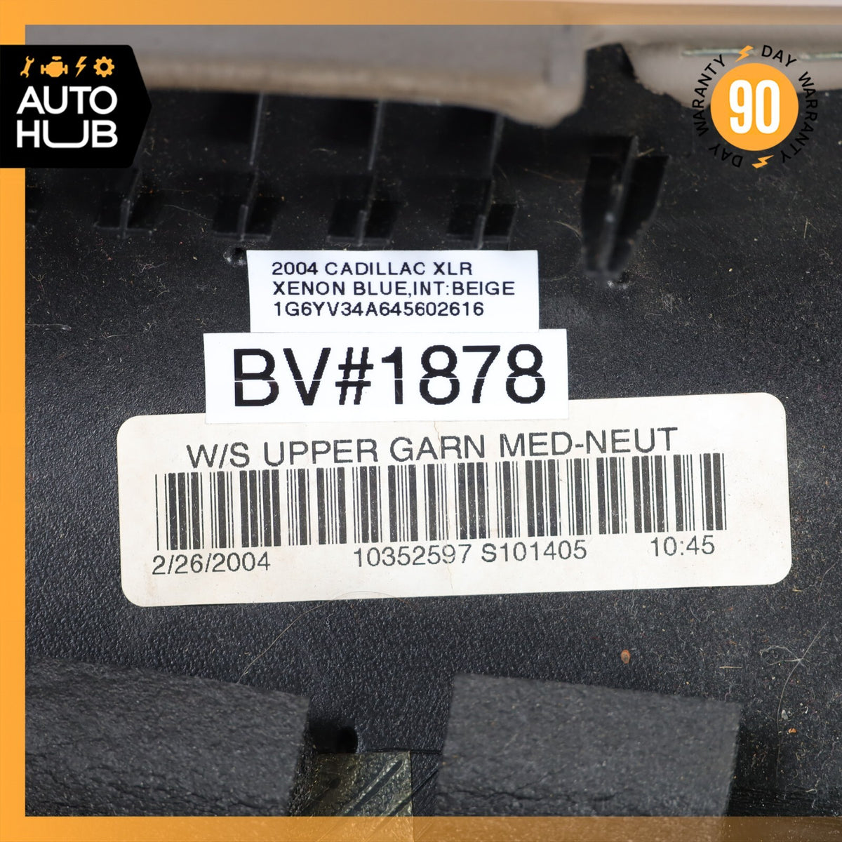 04-05 Cadillac XLR Front Top Upper Headliner Trim Panel Beige 10352597 OEM - photo 13