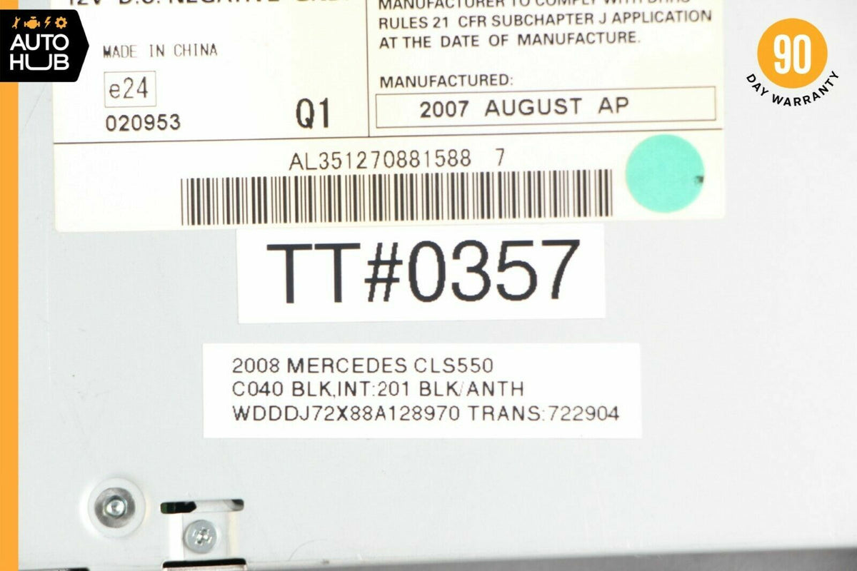 03-13 Mercedes W219 CLS550 E350 R550 ML63 AMG Radio 6 Disk CD Changer Player OEM - photo 12