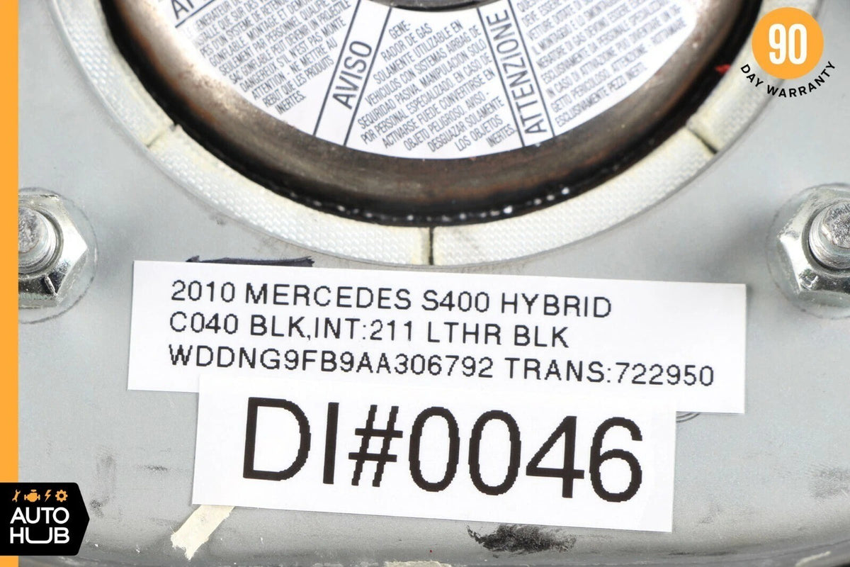 10-14 Mercedes W221 S400 S63 AMG CL550 Steering Wheel Airbag Air Bag Black OEM - photo 11