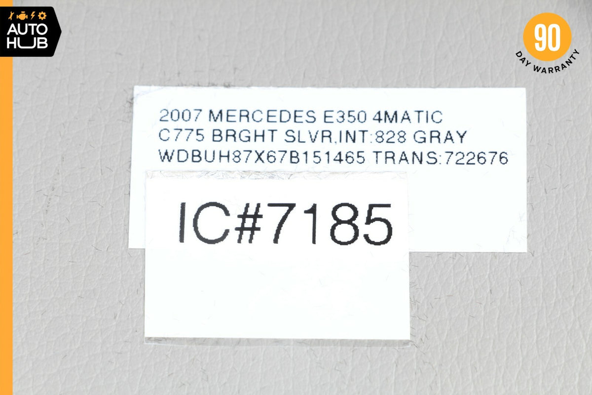 07-09 Mercedes W211 E350 E550 Dashboard Glove Box Storage Compartment Gray OEM - photo 12