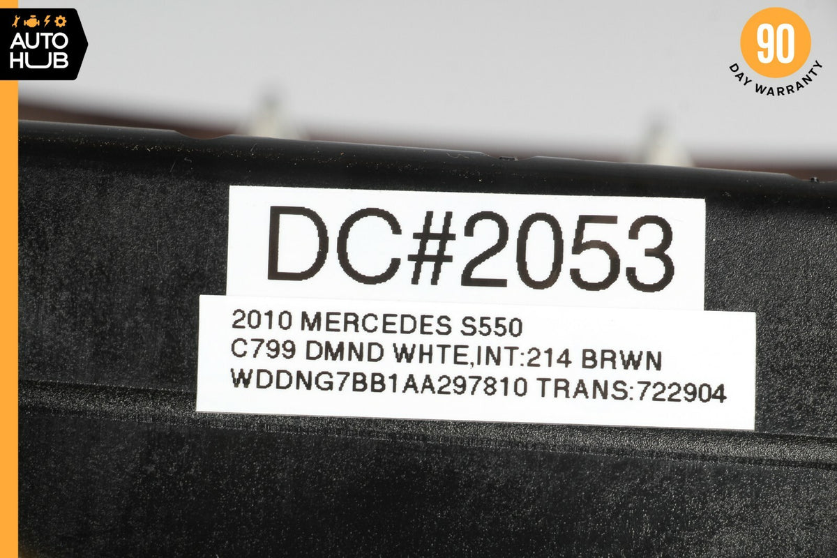 07-13 Mercedes W221 S550 S63 Center Console Rear AC Control Trim Bezel Wood OEM - photo 10