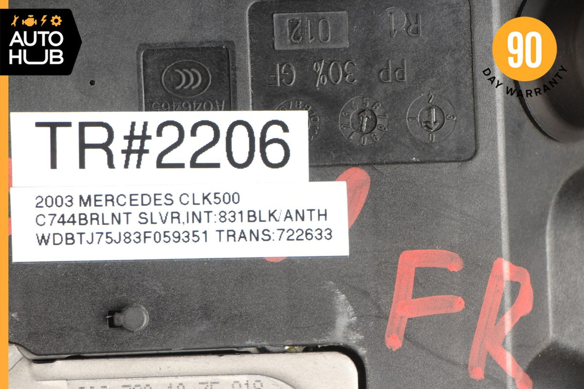 03-09 Mercedes W209 CLK500 CLK55 Right Door Lock Latch Actuator 2097201035 OEM - photo 12