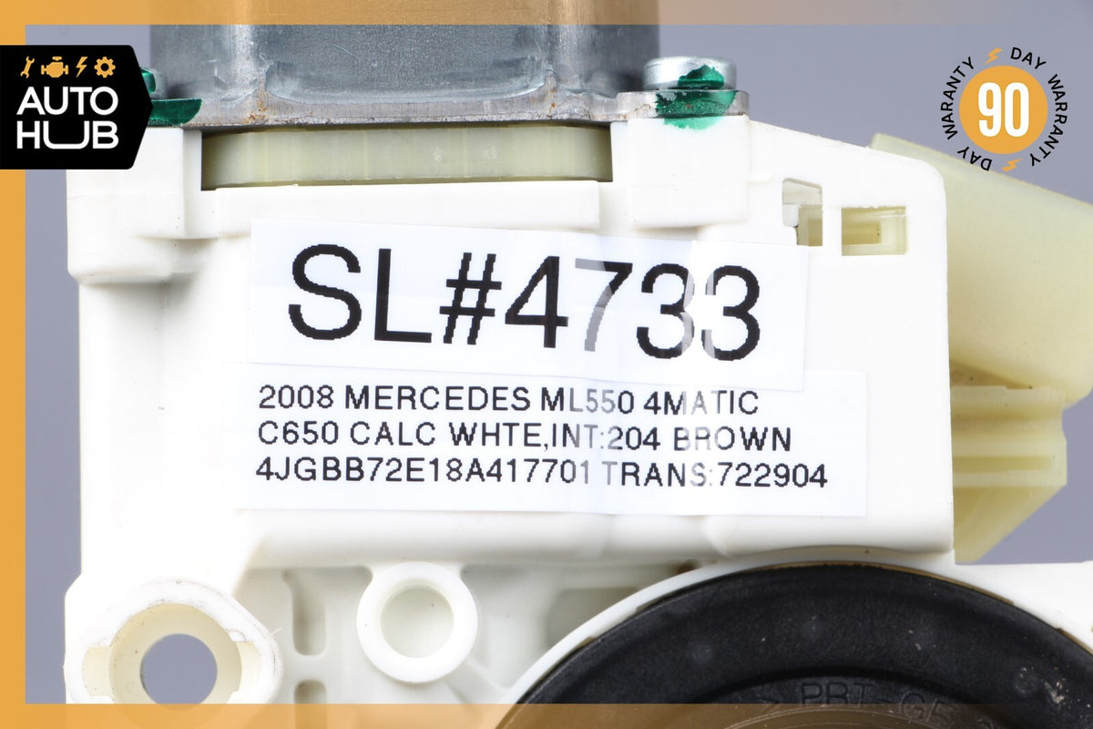 06-13 Mercedes W164 ML550 R350 GL450 Window Regulator Motor Front Left Side OEM - photo 12
