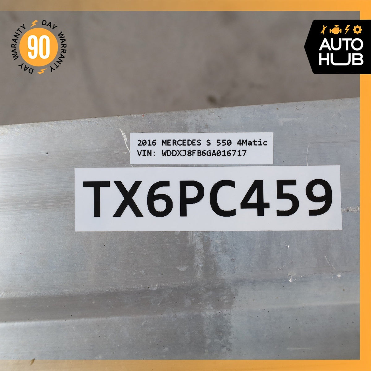 15-21 Mercedes W217 S550 S63 AMG Rear Bumper Reinforcement Impact Bar OEM 74k - photo 14