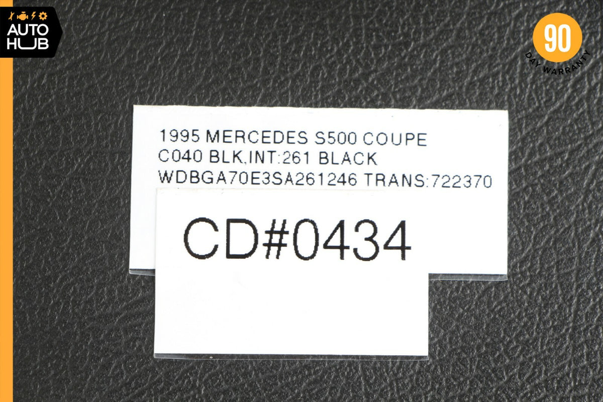 93-99 Mercedes W140 S500 Coupe Right Passenger Side Sun Visor Sunvisor Black OEM - photo 12