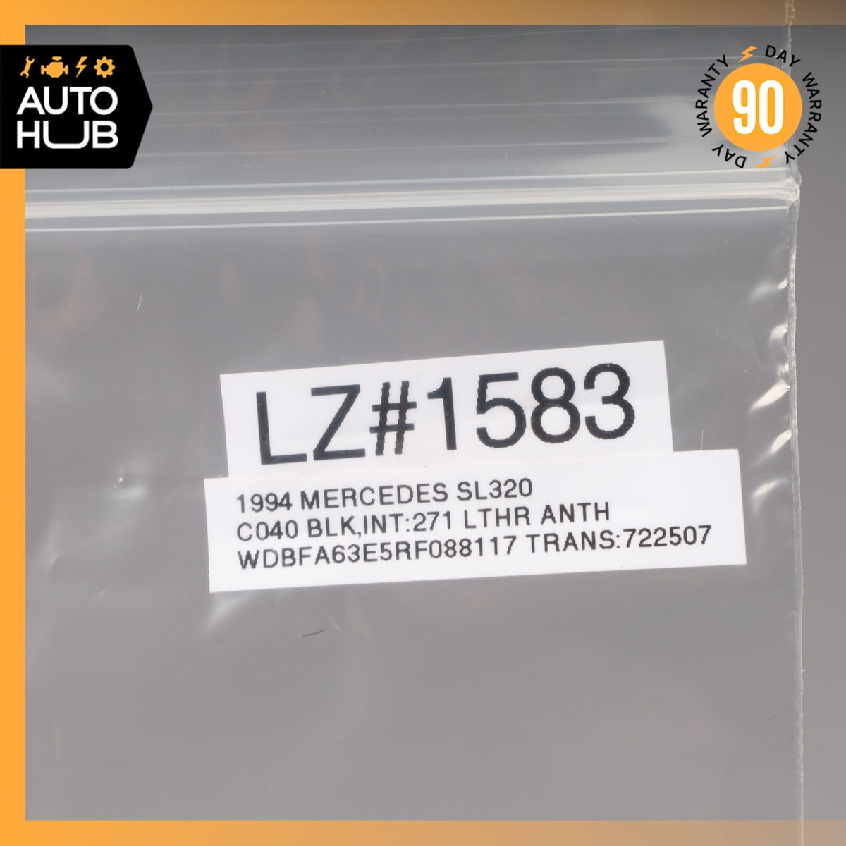 90-02 Mercedes R129 SL320 SL500 500SL Trunk Lock Latch Actuator 1297500384 OEM - photo 12