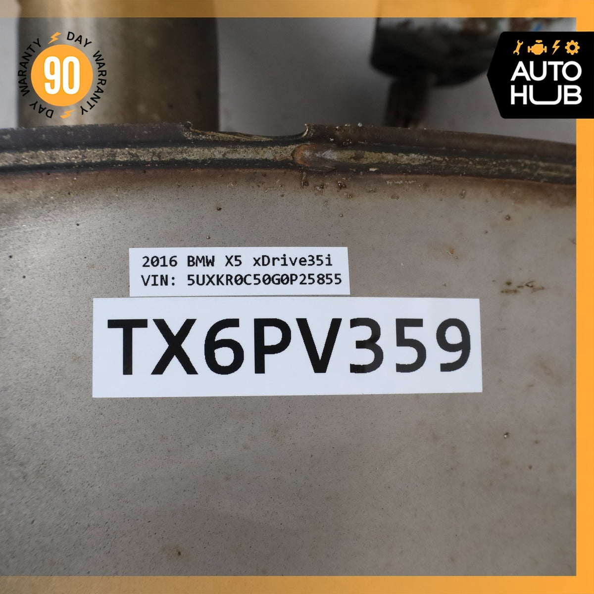 14-19 BMW F15 X5 X6 3.0L Dual Exhaust Muffler Mufflers Assembly w/ Valve OEM 86k - photo 19