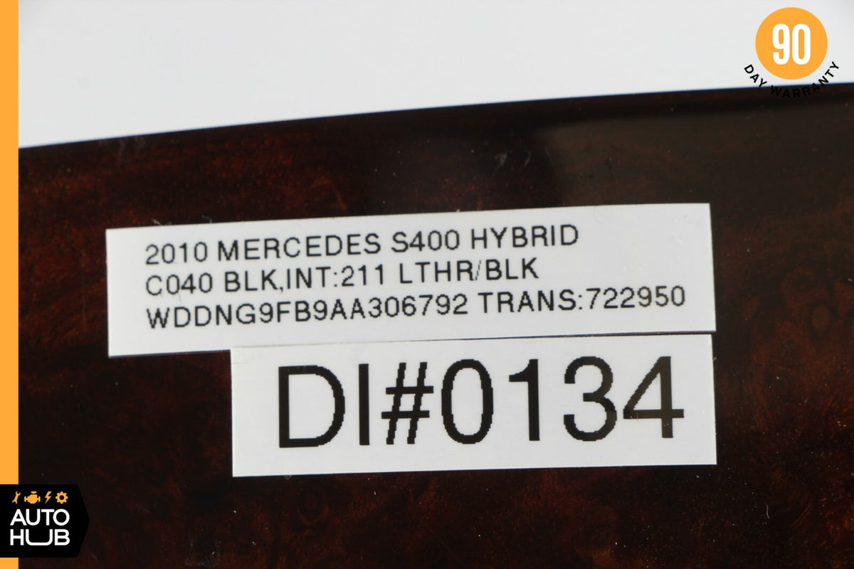 07-13 Mercedes W221 S400 S63 Center Console Rear AC Control Trim Bezel Wood OEM - photo 11