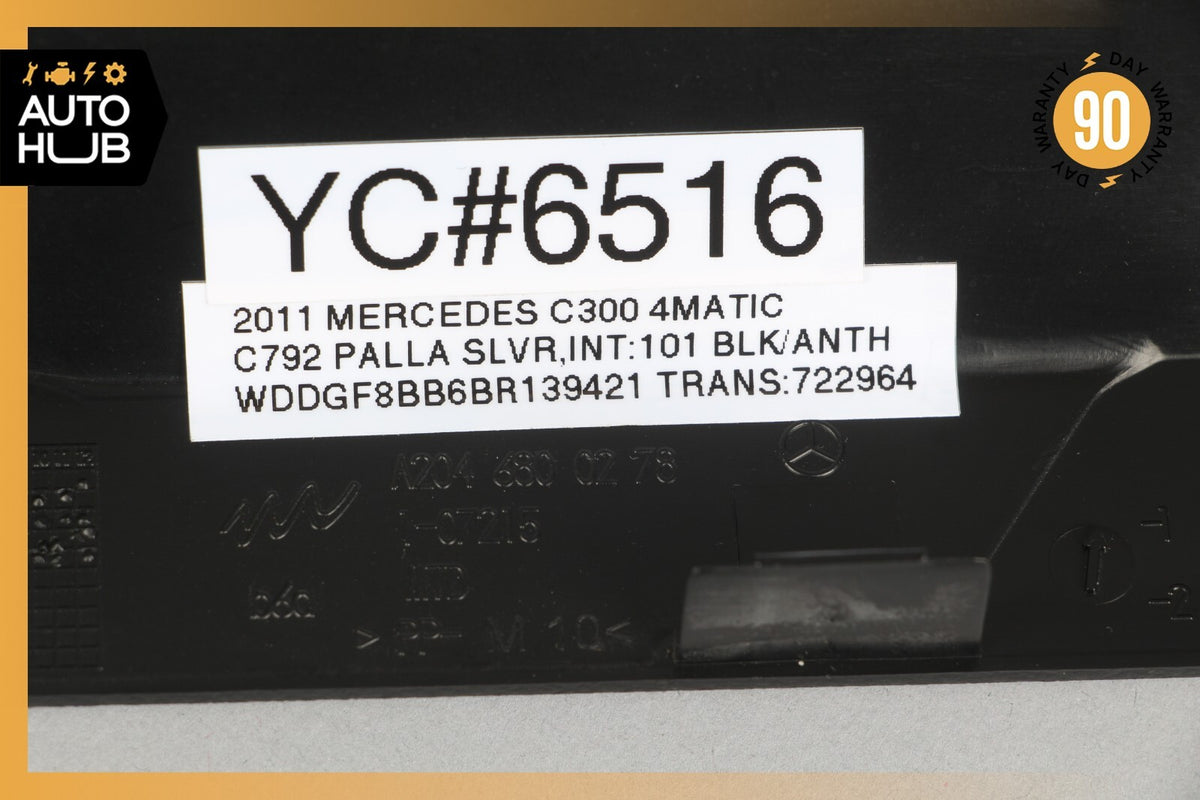 08-14 Mercedes W204 C300 C250 Dashboard Dash Board Trim Panel Right Side OEM - photo 11