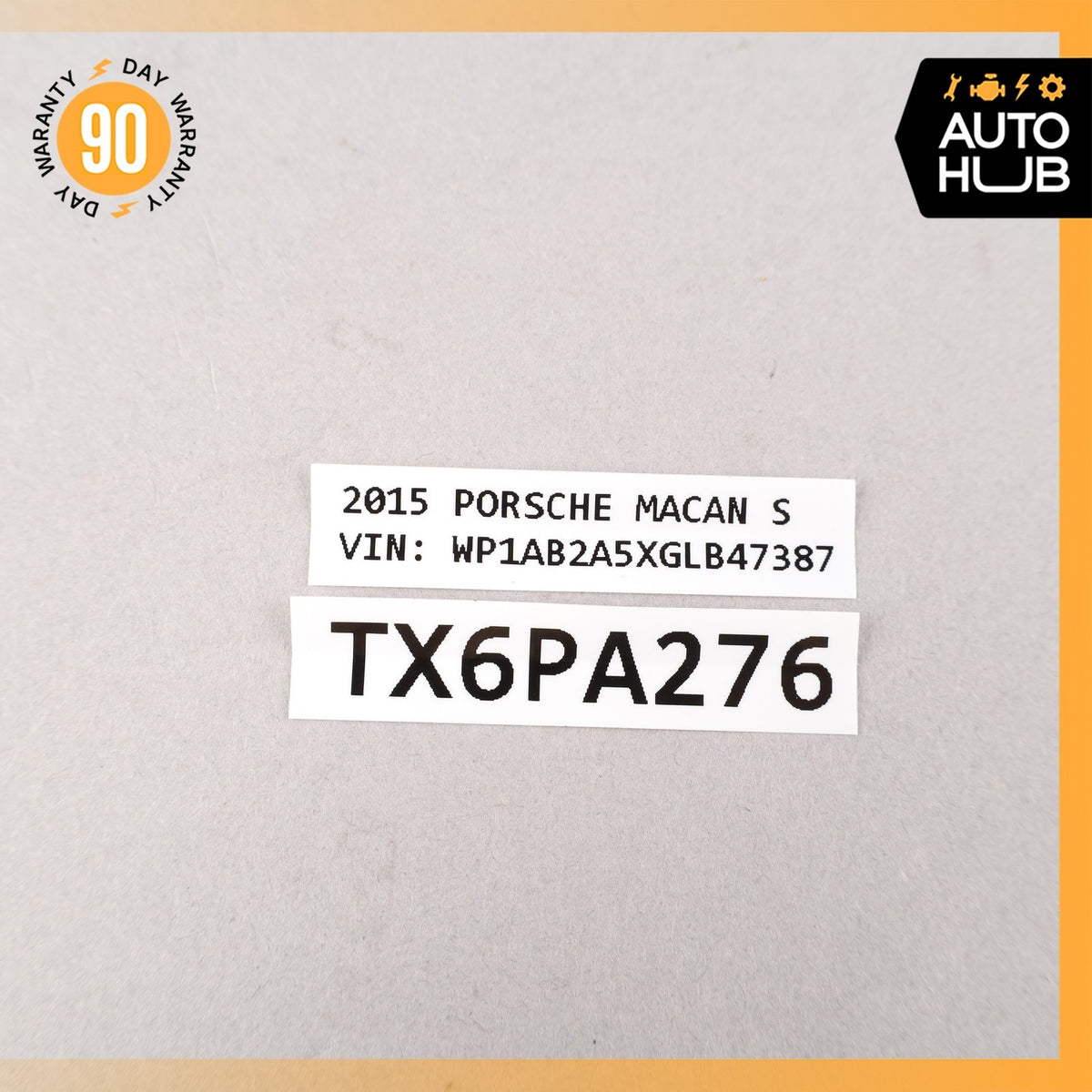 15-18 Porsche Macan 95B Front Left or Right Side Headrest Head Rest Leather OEM - photo 15