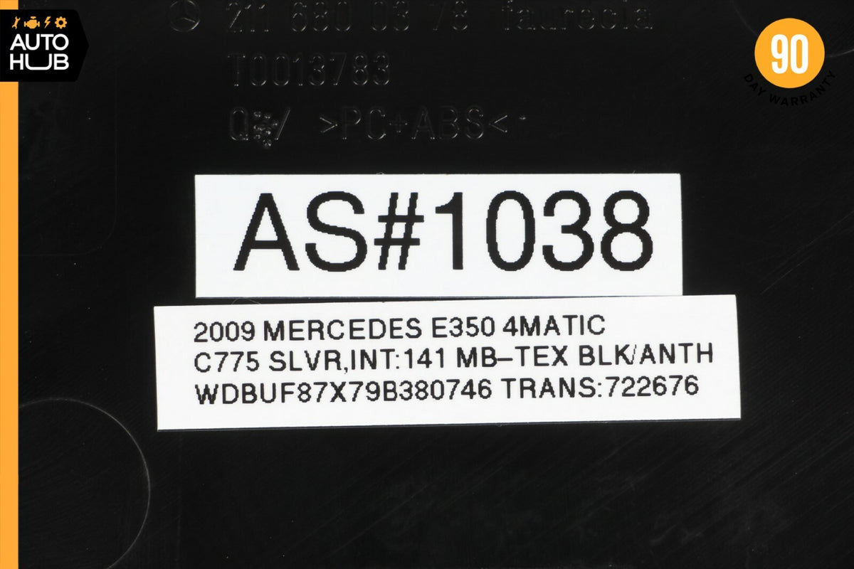 07-09 Mercedes W211 E350 E320 E550 Left Side Dashboard Trim Cover Panel OEM - photo 12