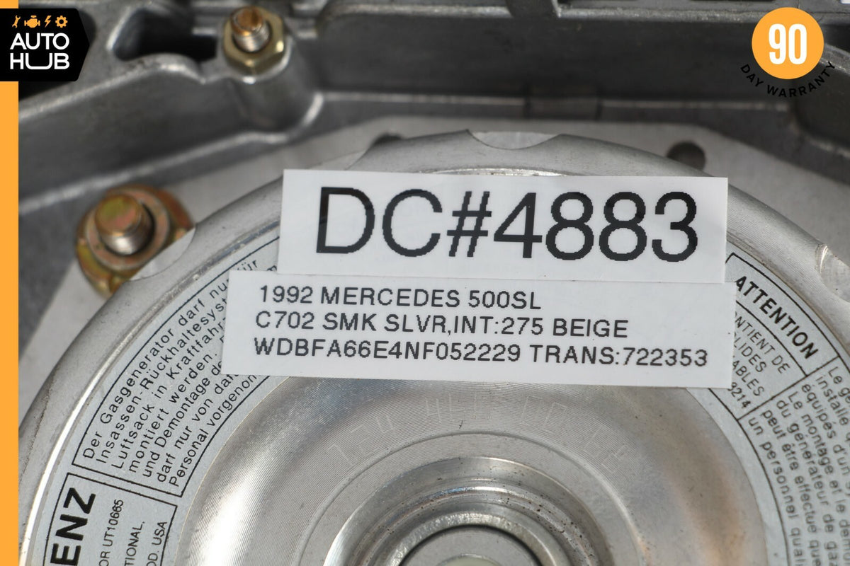 92-99 Mercedes R129 500SL 300SL Passenger Dash Airbag Air Bag Black OEM - photo 12