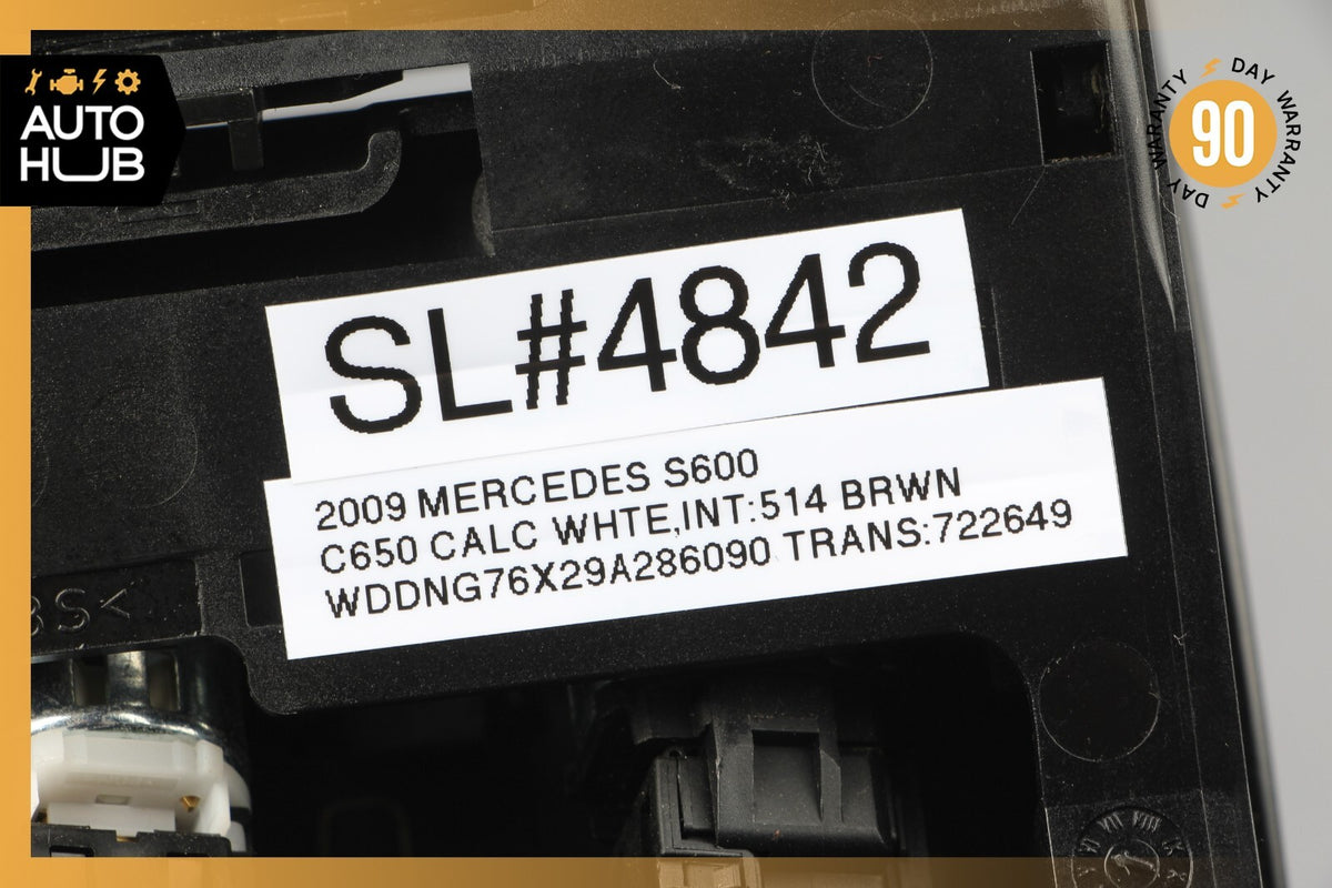 07-09 Mercedes W221 S600 S63 Rear Ashtray Lighter Compartment Exclusive Beige - photo 12