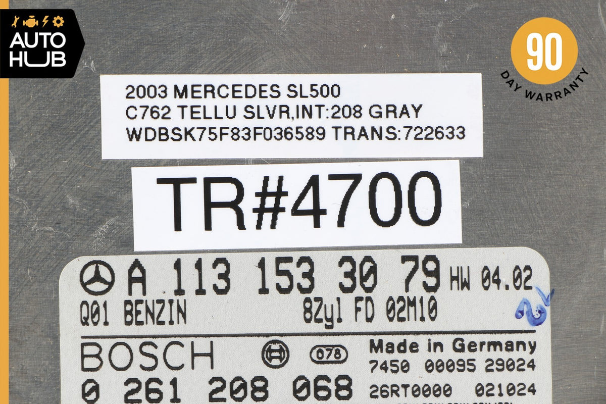 Mercedes R230 SL500 ECU Engine Computer EIS Ignition Switch Key Shifter Set OEM - photo 14