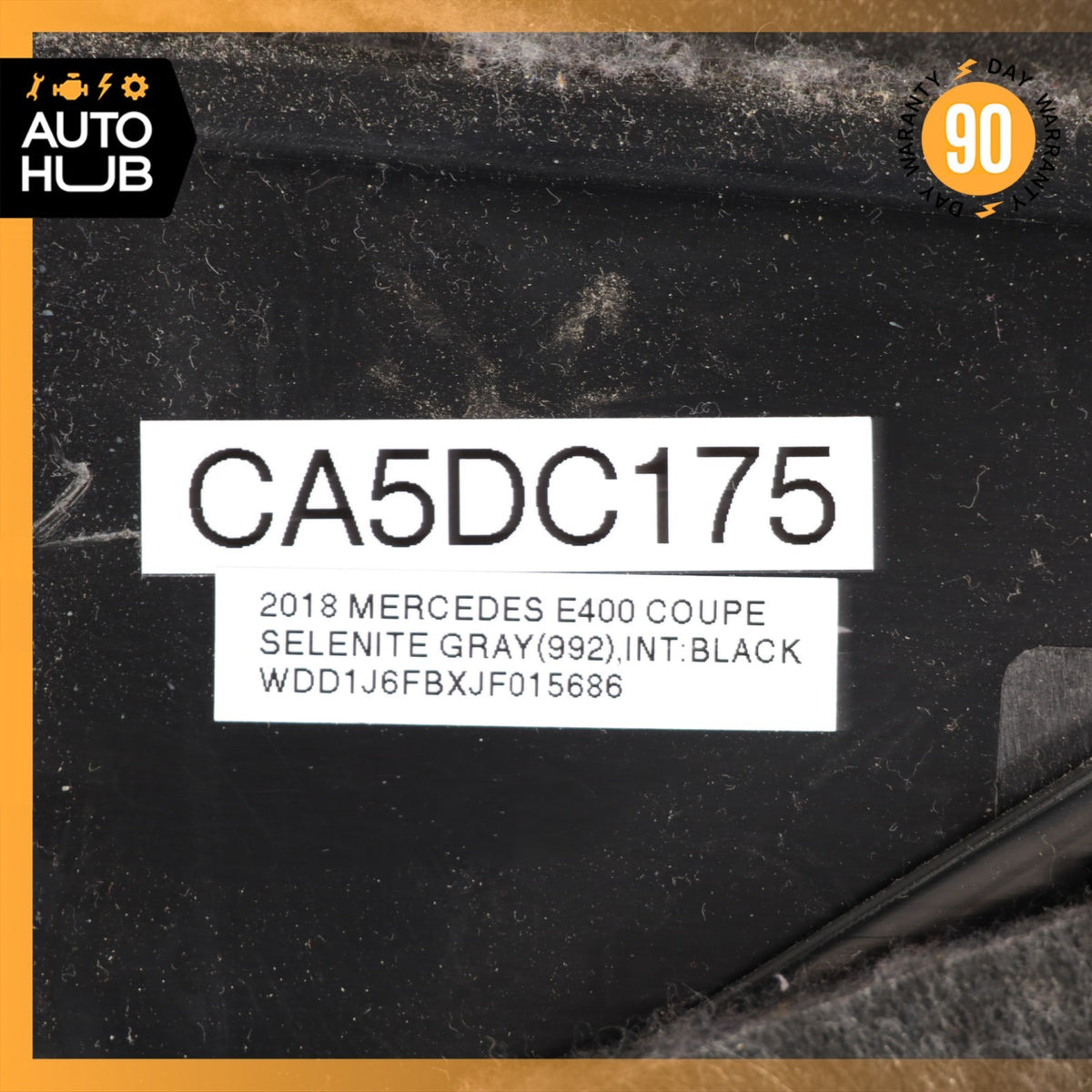 18-23 Mercedes W238 E400 E450 Coupe Door Panel Rear Left Side Black OEM - photo 18