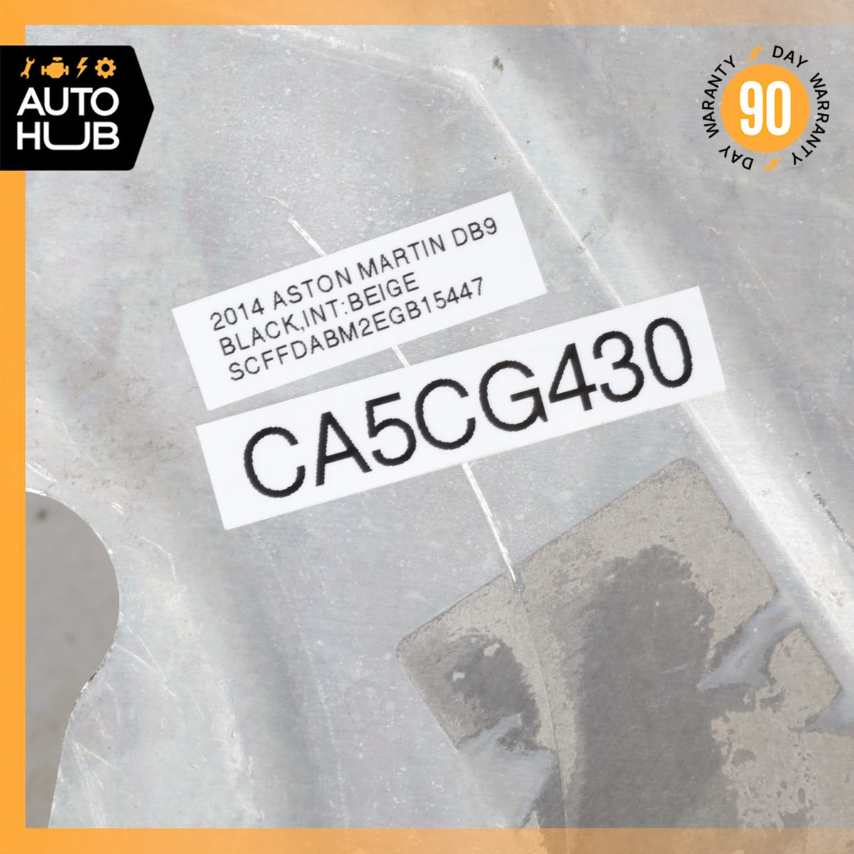 12-16 Aston Martin DB9 DBS Front Right Brake Dust Shield 8D332K004AC OEM 22k - photo 13