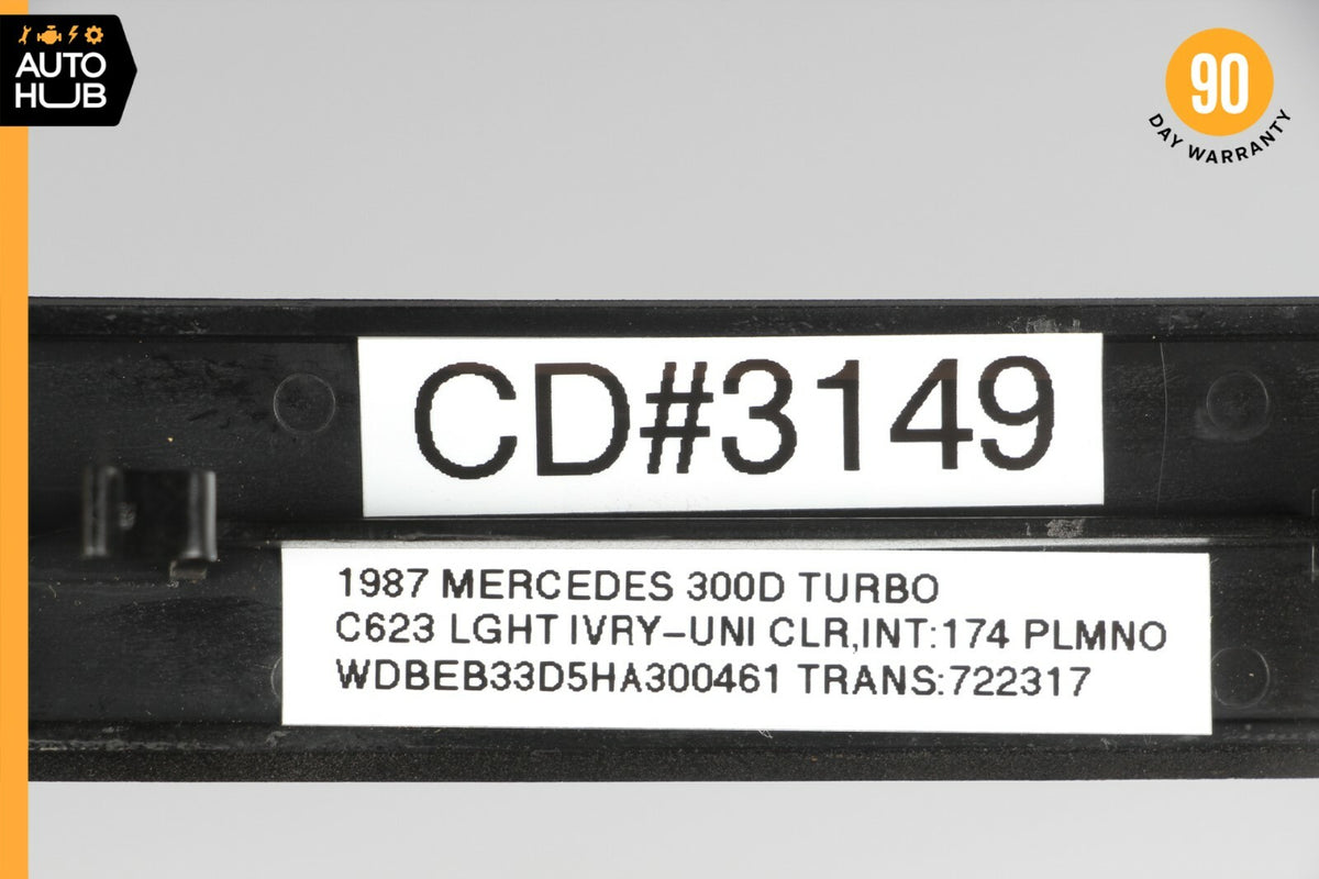 86-88 Mercedes W124 300D 260E 300E Headlight Control Switch Panel Trim OEM - photo 7