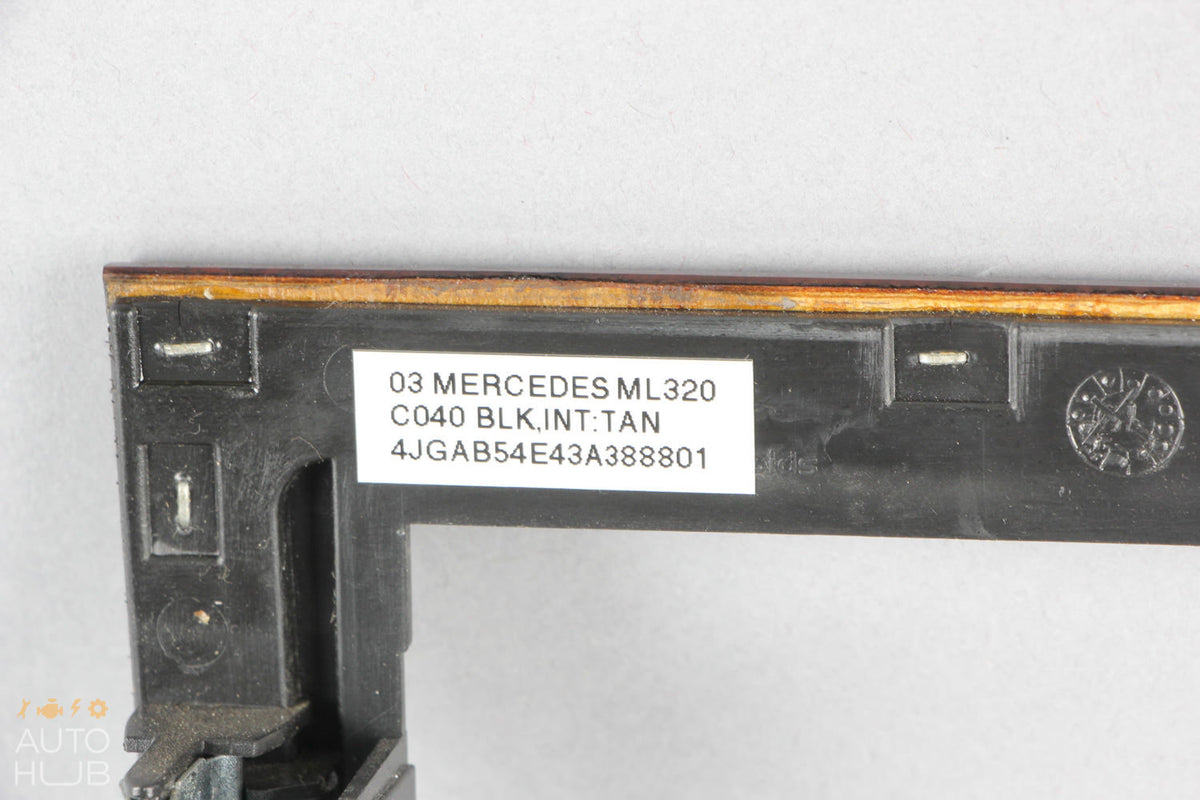 02-05 Mercedes W163 ML320 ML350 ML500 Center Console Trim Bezel Wood OEM - photo 12