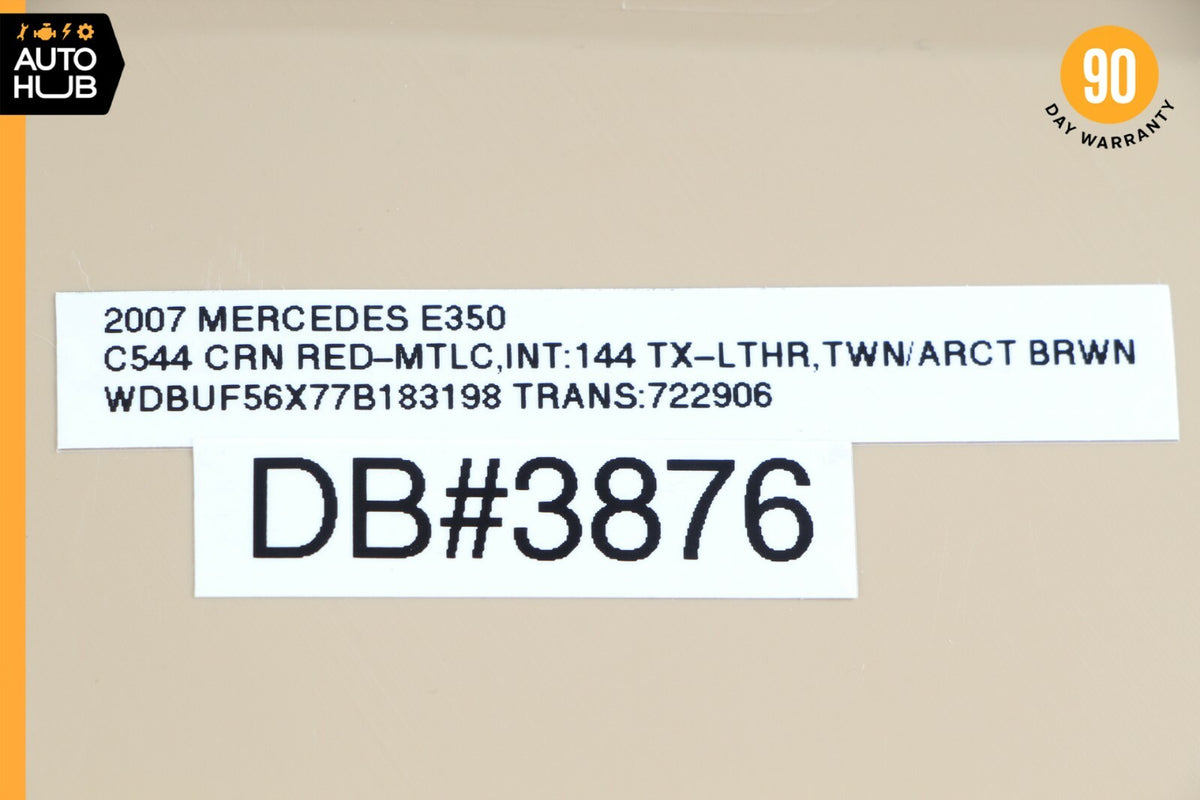 03-09 Mercedes W211 E350 E500 Left Side Dashboard Trim Cover Panel Beige OEM - photo 11