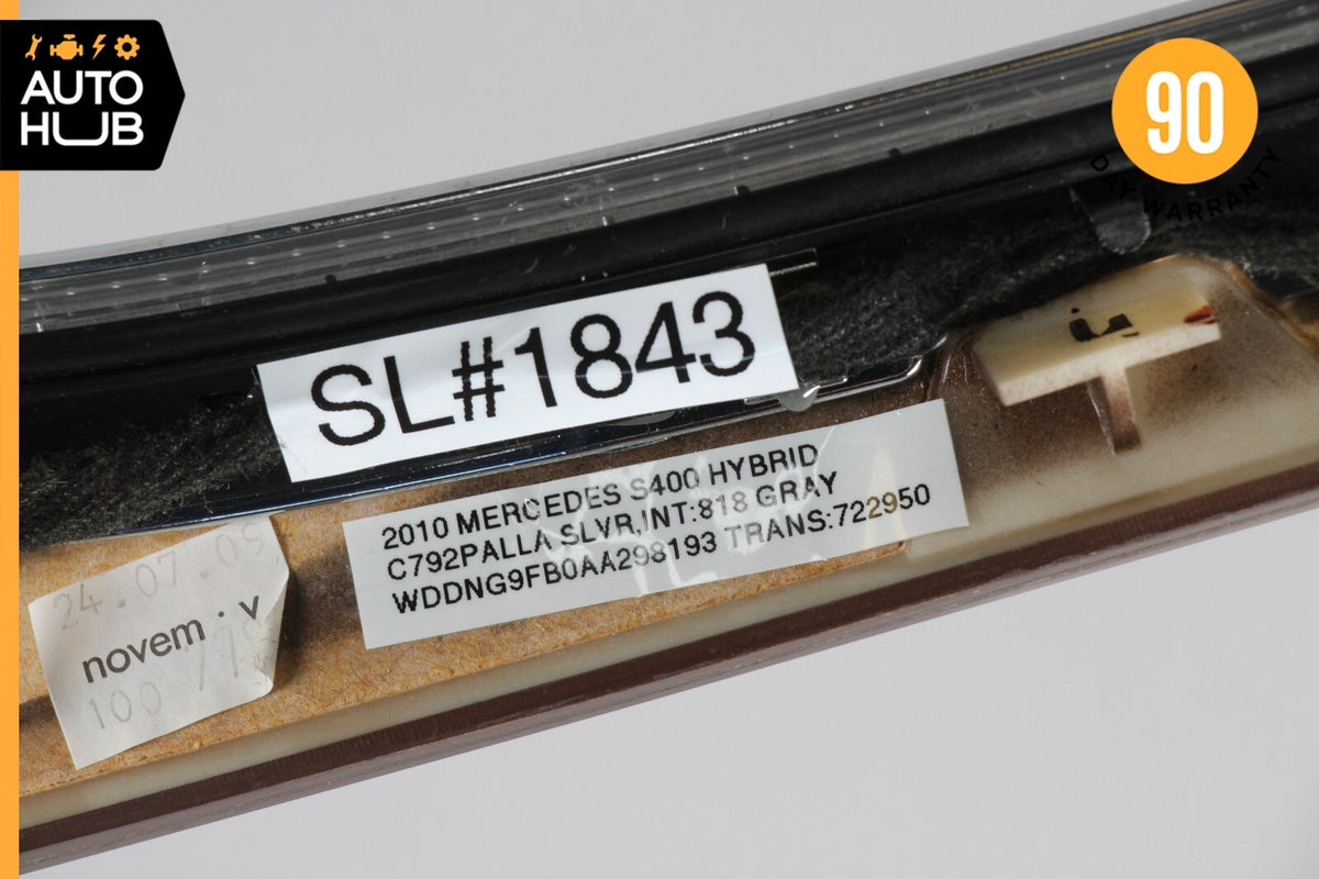 10-13 Mercedes W221 S400 Hybrid Center Dashboard Dash Trim Molding Wood OEM - photo 11