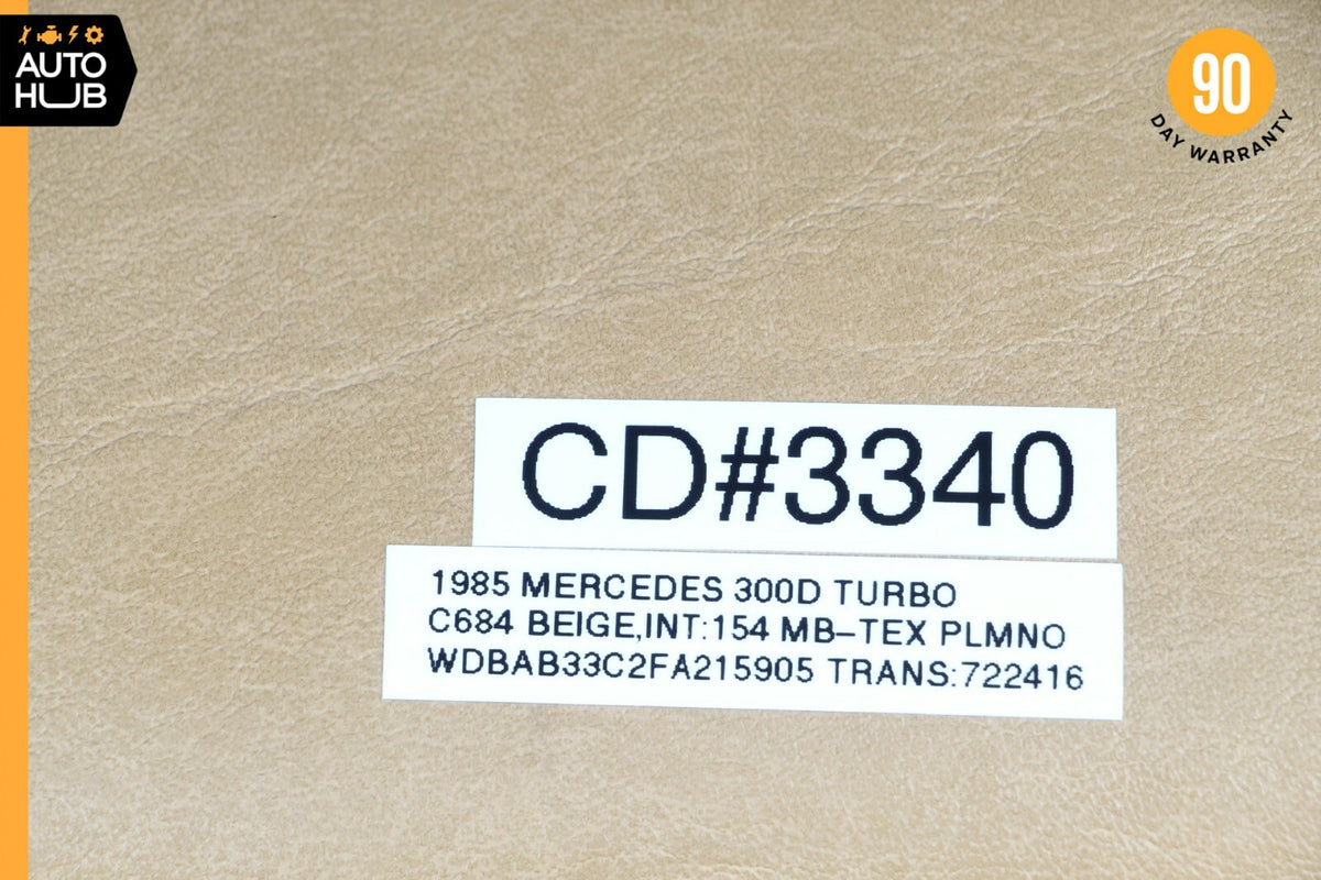 83-85 Mercedes W123 300D 240D Front Right or Left Seat Headrest Head Rest Java - photo 10