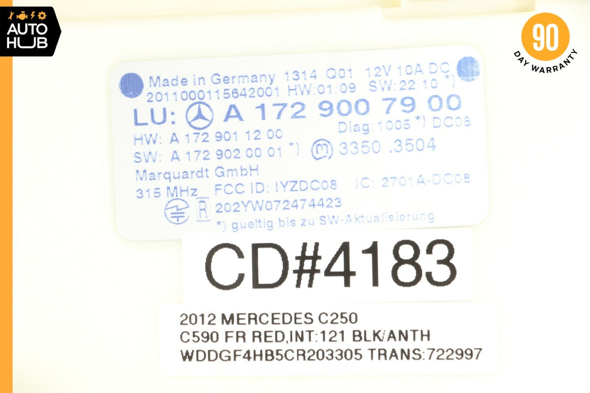 10-15 Mercedes W204 C250 CLS550 Keyless Go Entry Control Module 1729007900 OEM - photo 7