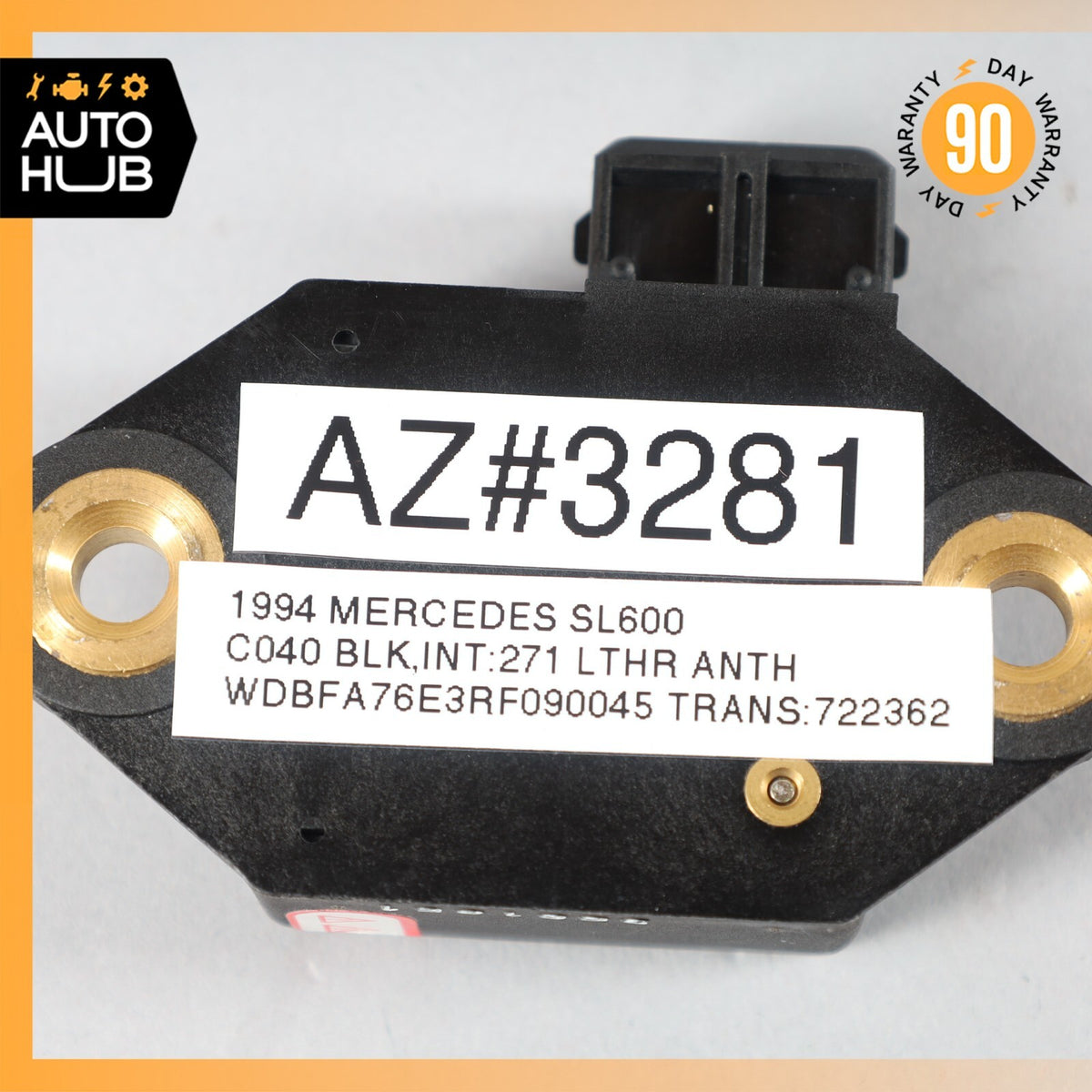 93-95 Mercedes R129 SL600 S500 Turn Rate Acceleration Sensor ASR 0105425117 OEM - photo 7