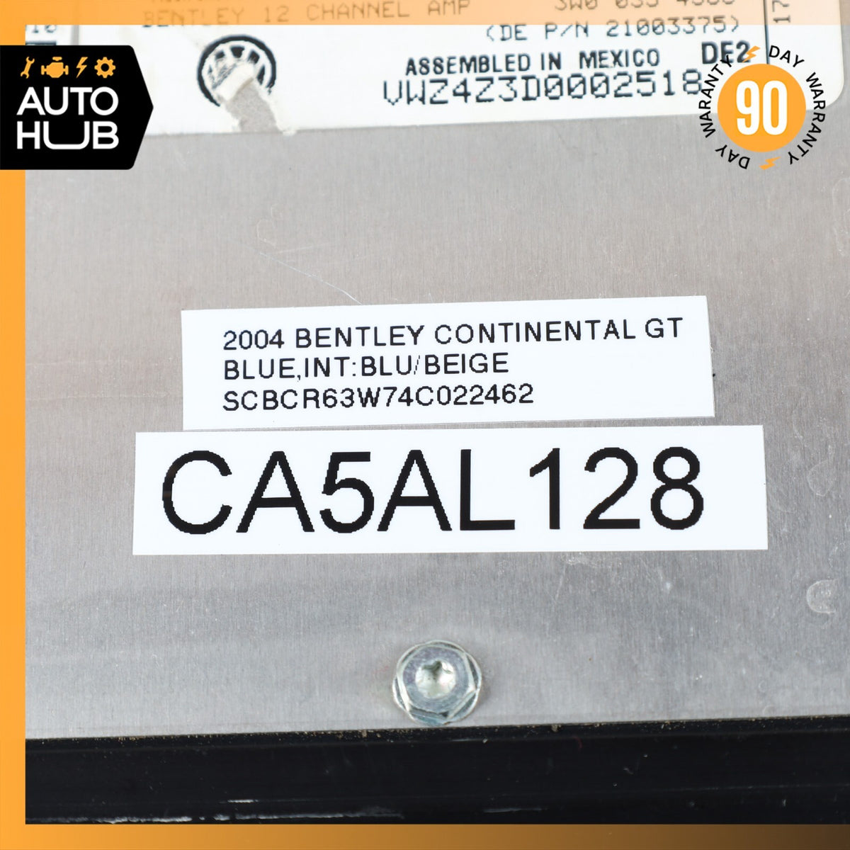 03-08 Bentley Continental GT Coupe Premium Audio Sound System Amplifier Amp OEM - photo 9
