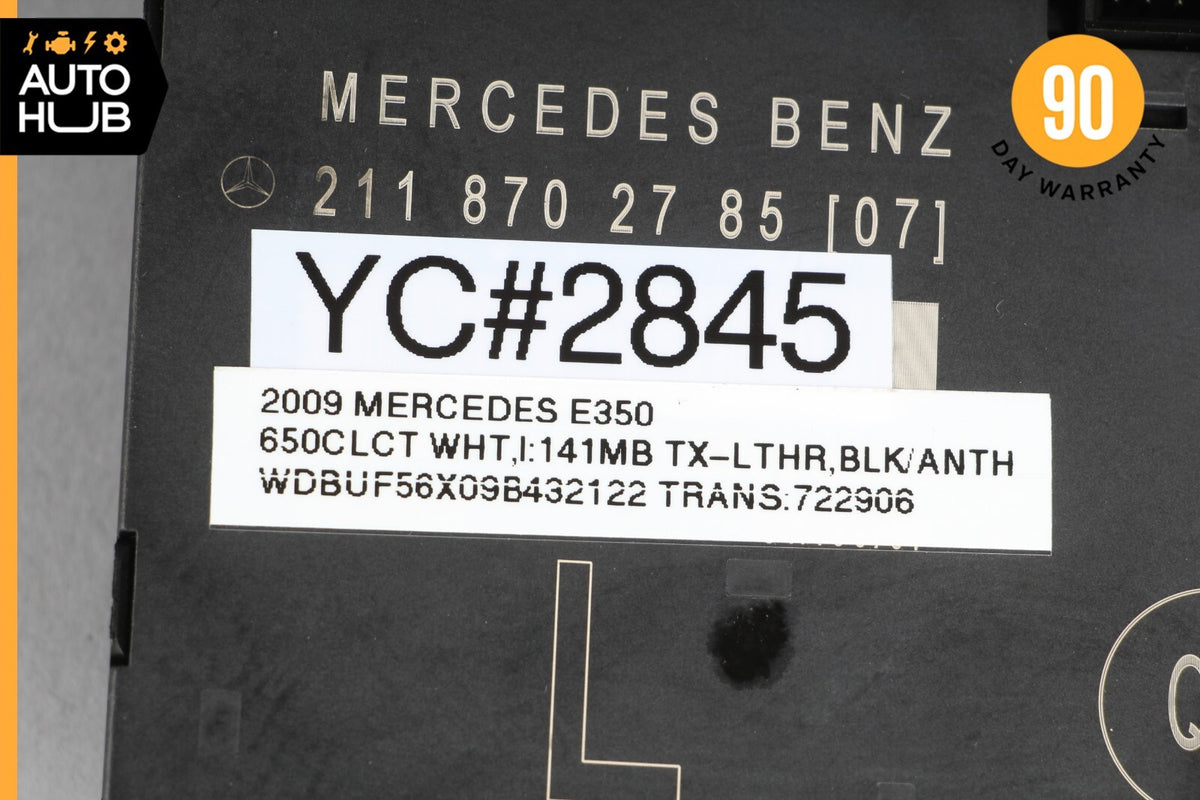 03-09 Mercedes W211 E350 E550 Front Left Driver Side Door Control Module OEM - photo 9
