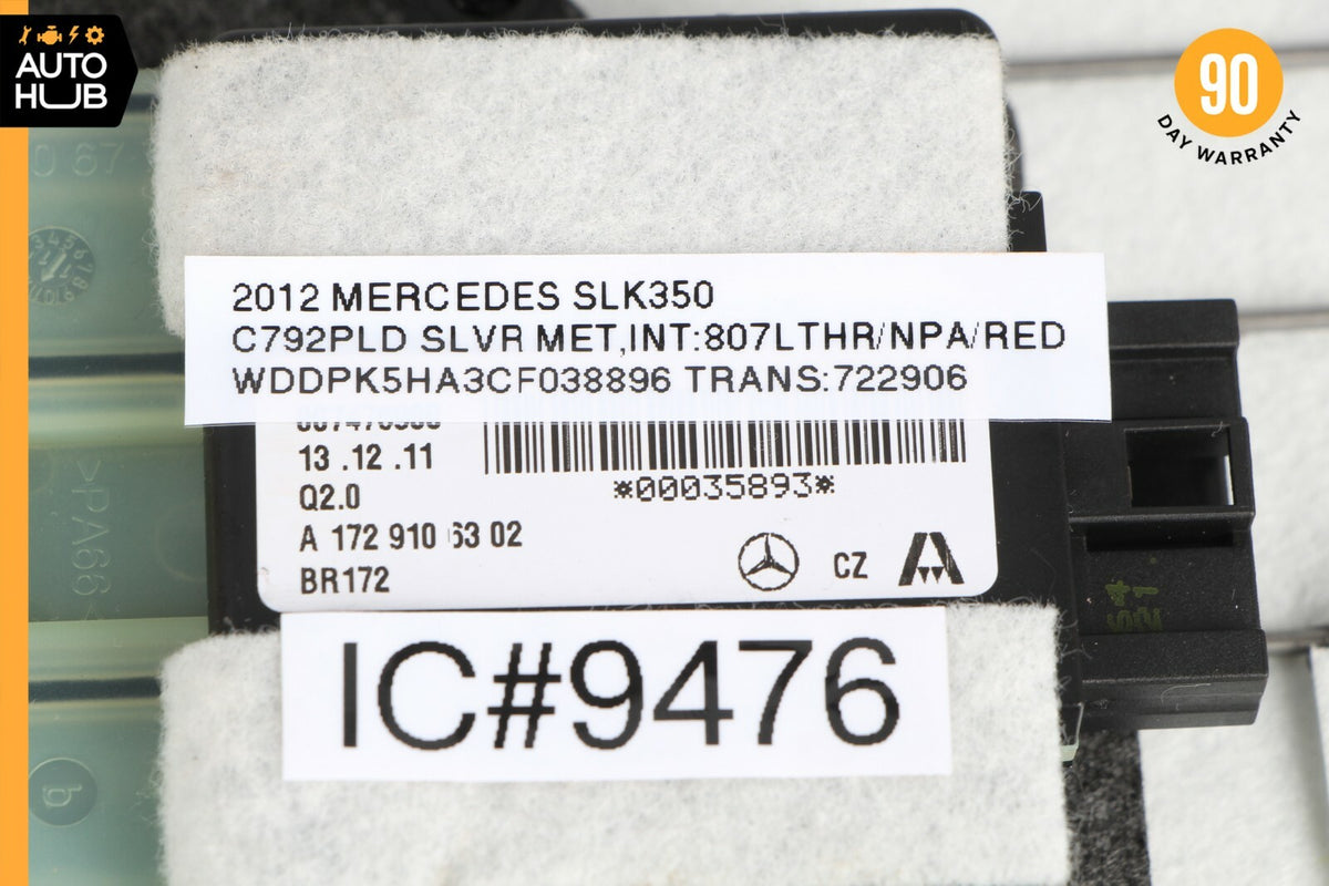 12-20 Mercedes R172 SLK350 SLC300 Front Upper Seat Cushion Bladder Bolster OEM - photo 10