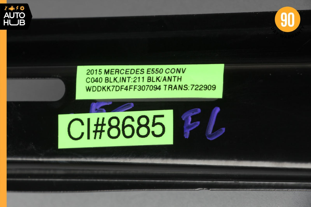 Mercede W207 E550 E400 Convertible Window Regulator Motor Front Left Side 30k - photo 12